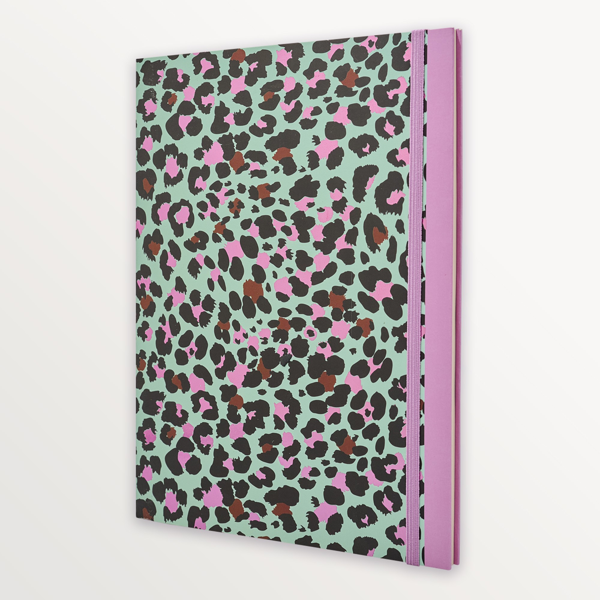 Episode Kulaklı Kapak Leopard XL 72 Yp. Defter - Sky Pink