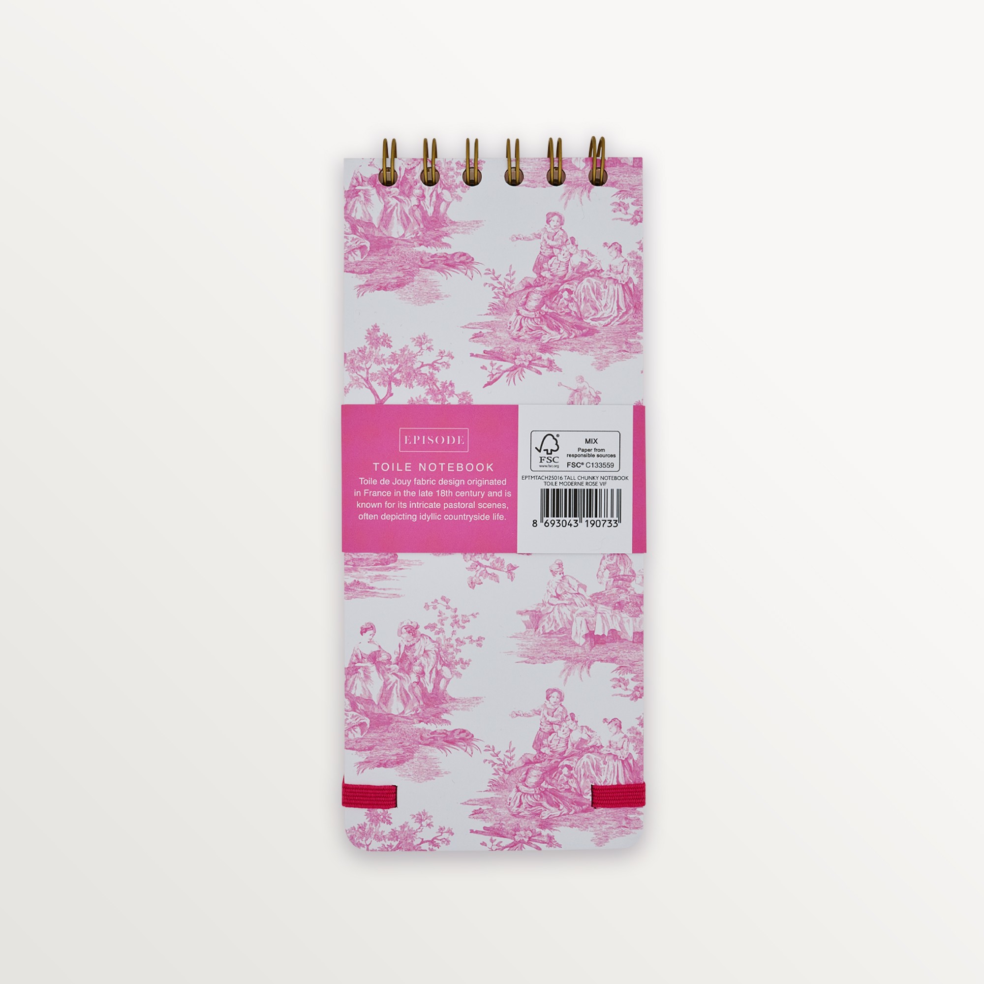 Episode Uzun Spiralli Toile 100 Yp. Defter - Moderne Rose VIF