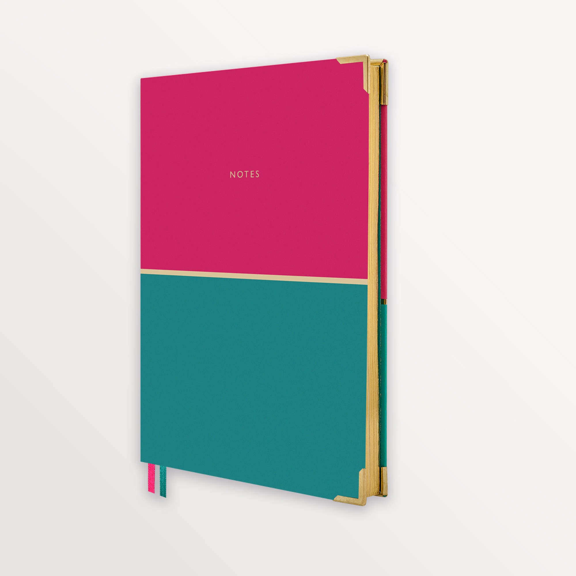 Episode Ciltli Colourblock Duo 17x24 120 Yp. Defter - Teal Raspberry