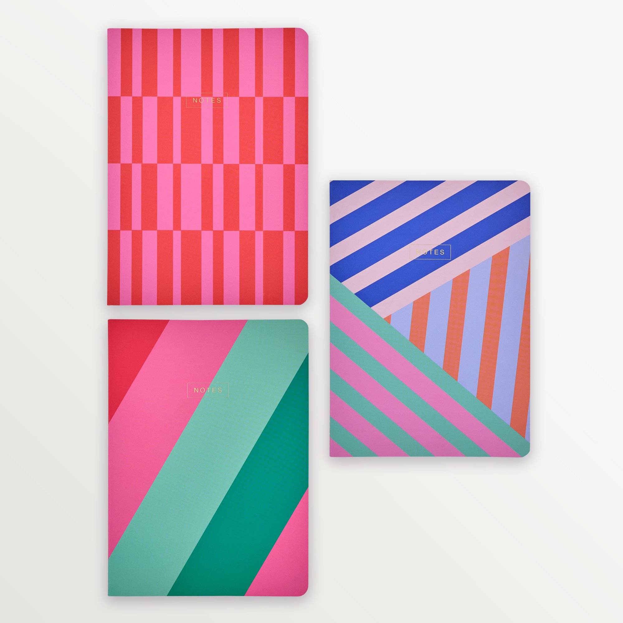 Episode 3'lü Terzi Dikiş Set Stripe A5 36 Yp. Defter - Broad Stripes