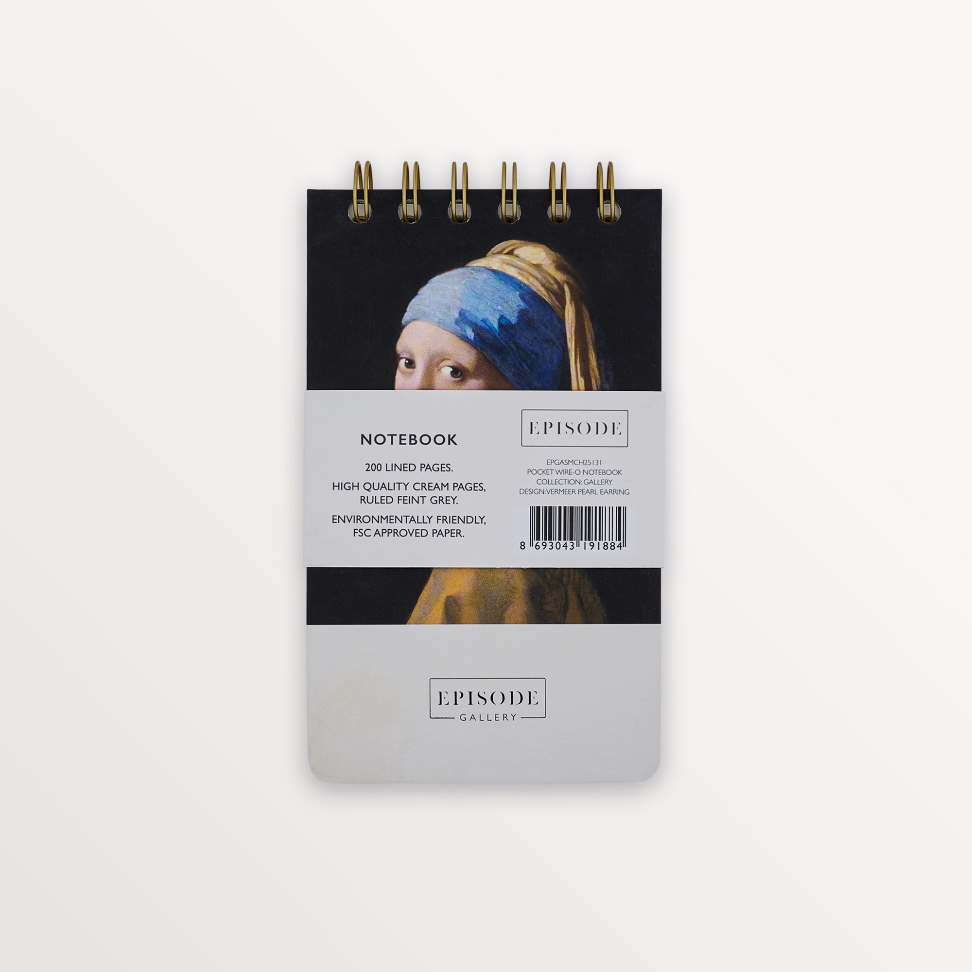 Episode Küçük Spiralli Gallery 100 Yp. Defter - Vermeer Pearl Earring