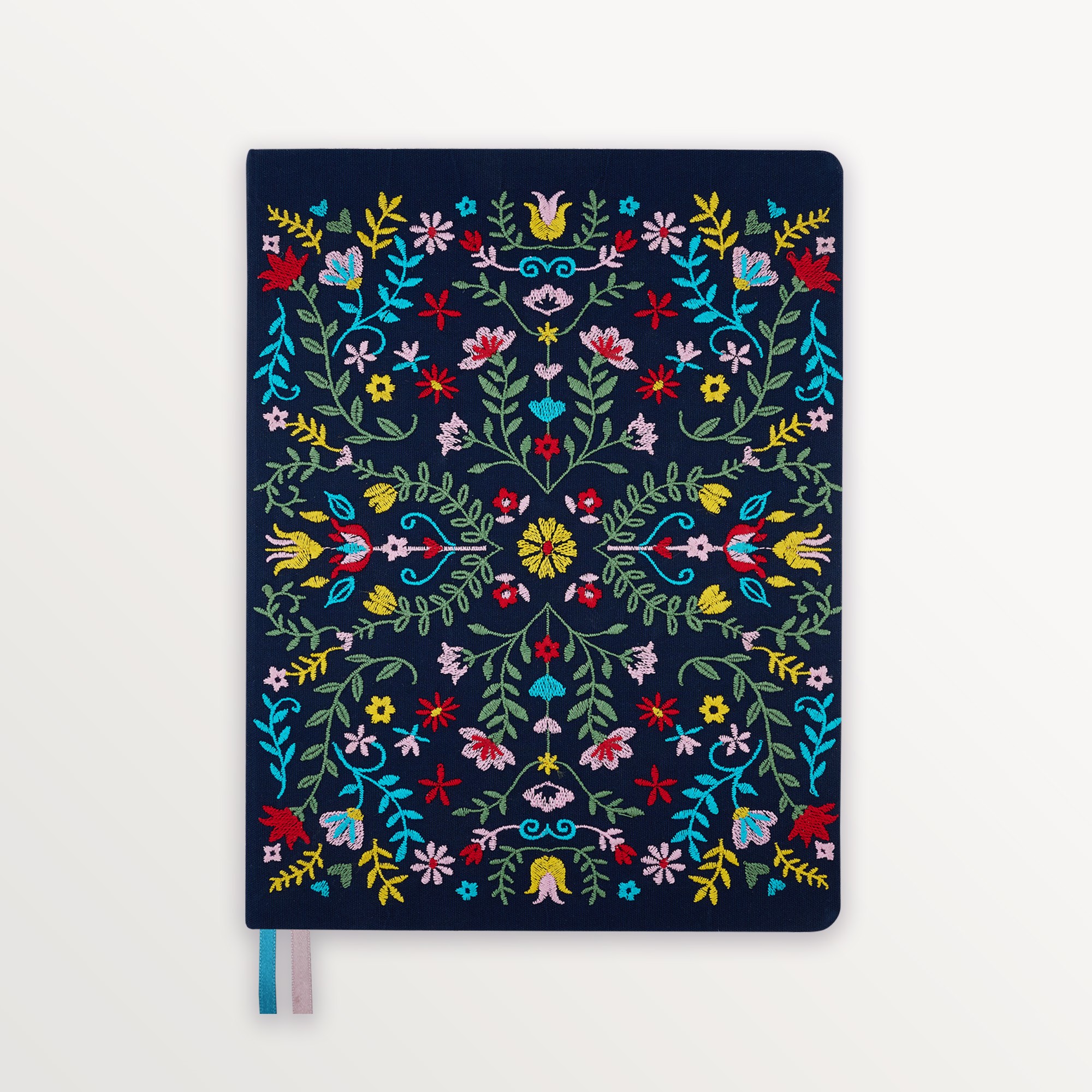 Episode Ciltli Nakışlı XL112 Yp. Defter - Navy Folk