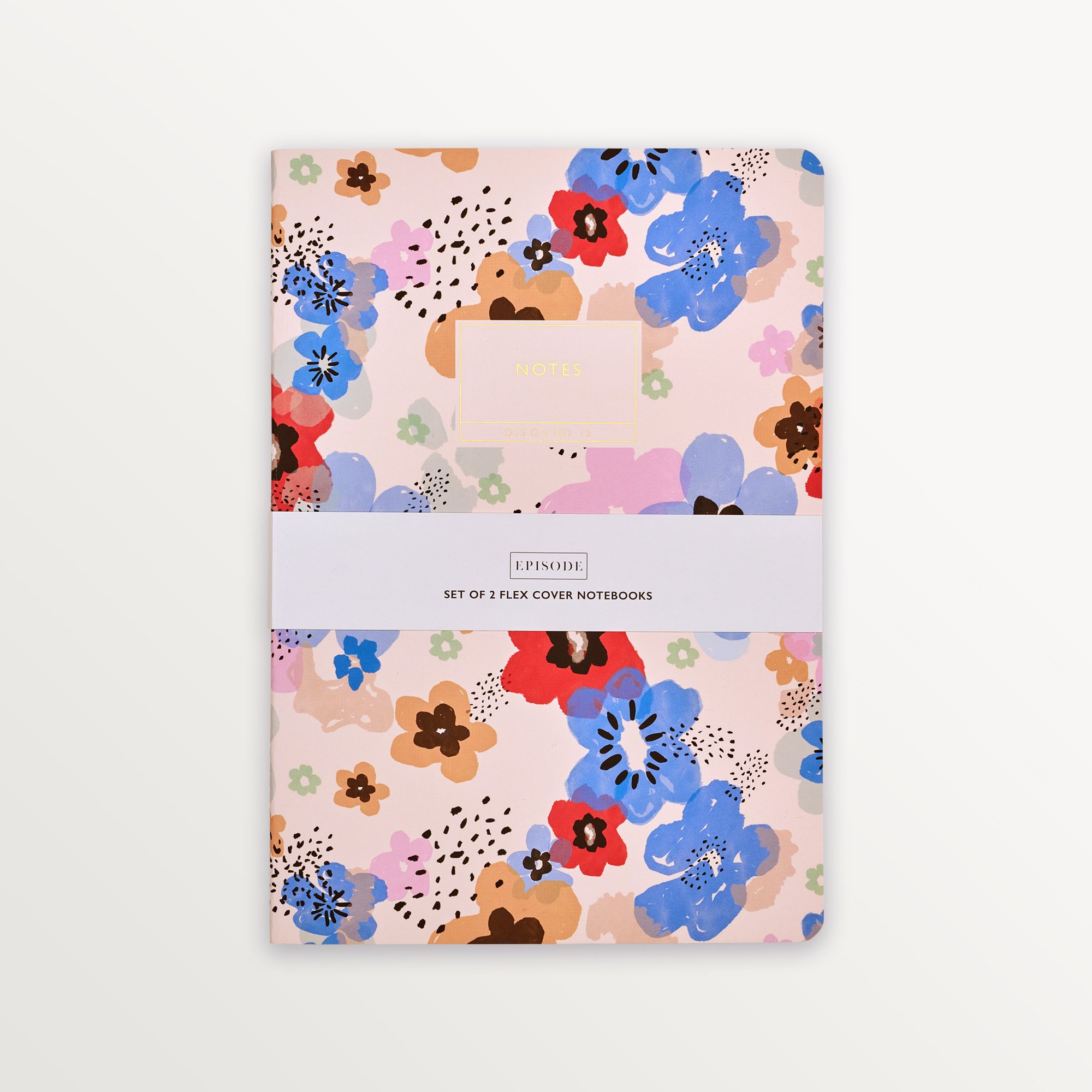 Episode 2'li Terzi Dikiş Set Modern Floral B5 48 Yp. Defter - Anemone & Stripe