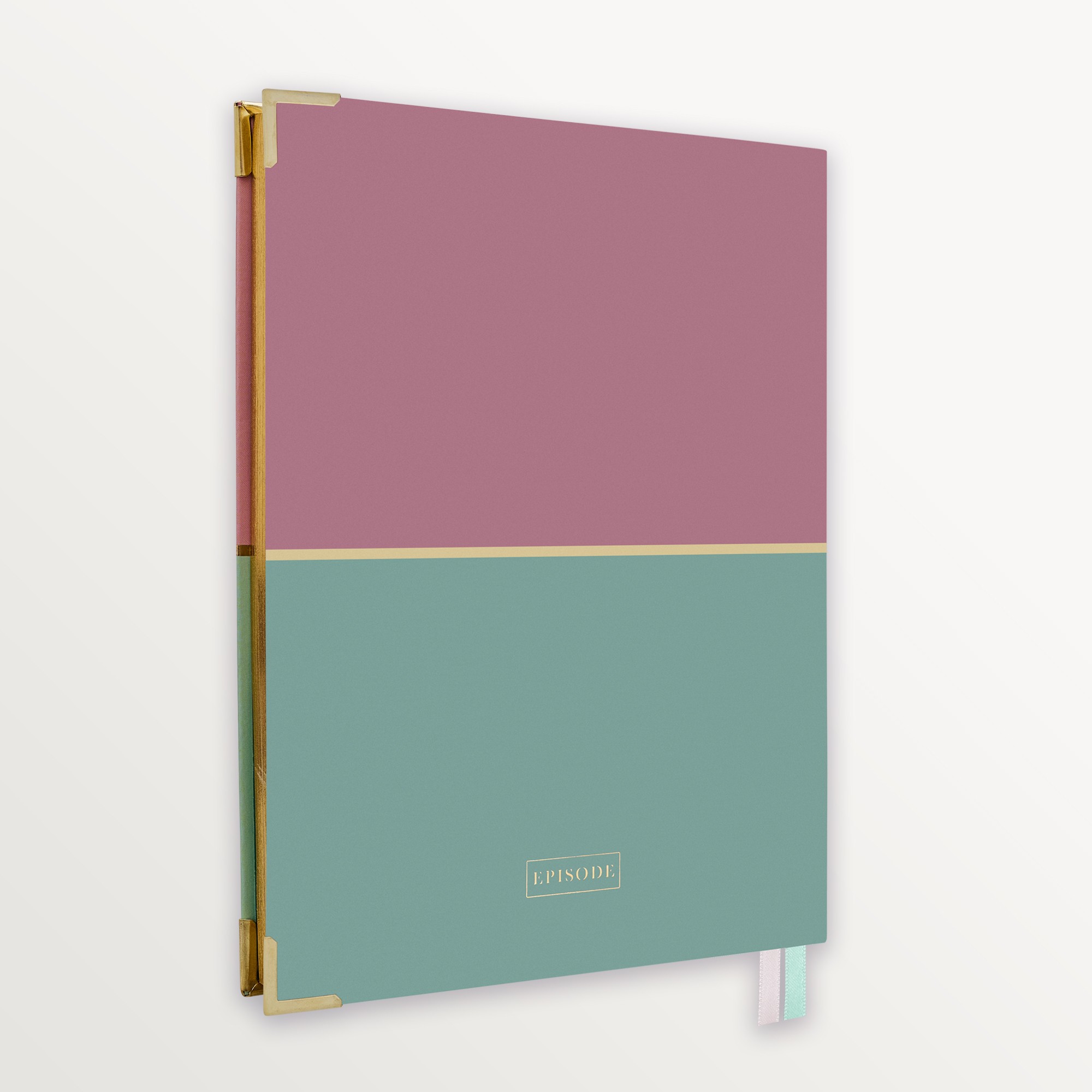 Episode Ciltli Colourblock Duo 17x24 120 Yp. Defter - Rose Celeste