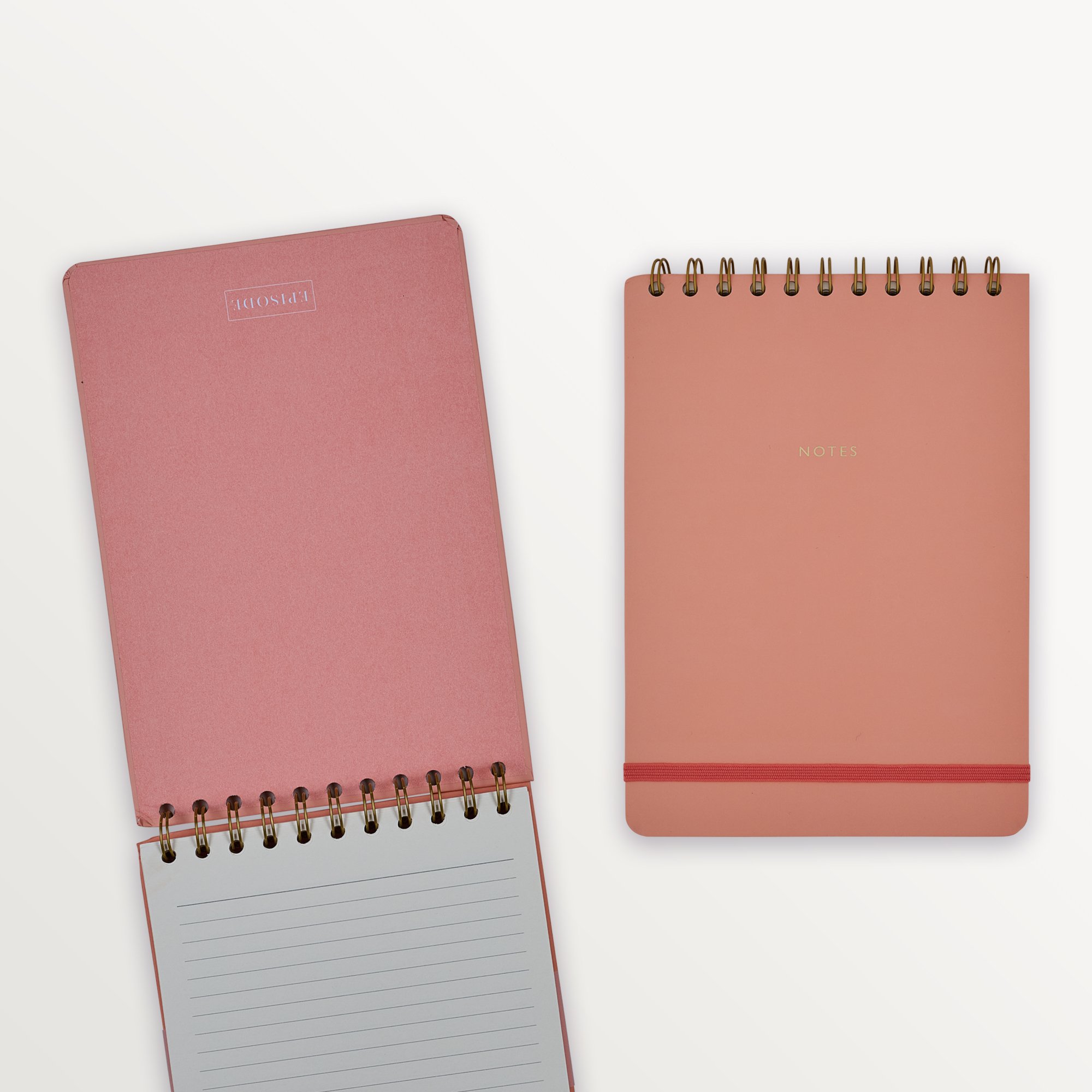 Episode A5 Spiralli Colourblock Uno 100 Yp. Defter - Peach Fuzz