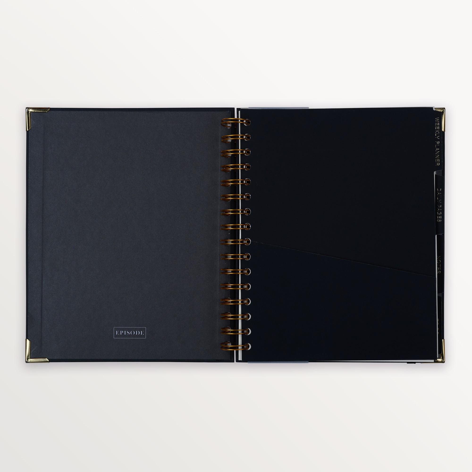 Episode Spiralli Planlayıcı Colourblock Uno B5 120 Yp. Defter - Carbon Black