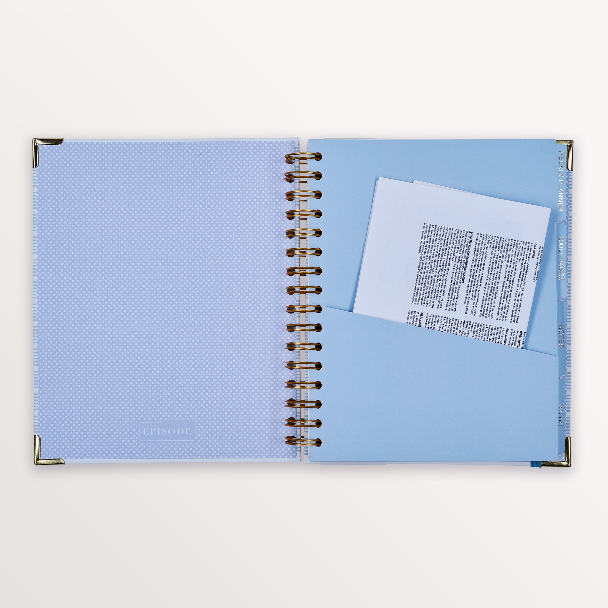 Episode Spiralli Planlayıcı To The Shore B5 120 Yp. Defter - Shoreline Stripe
