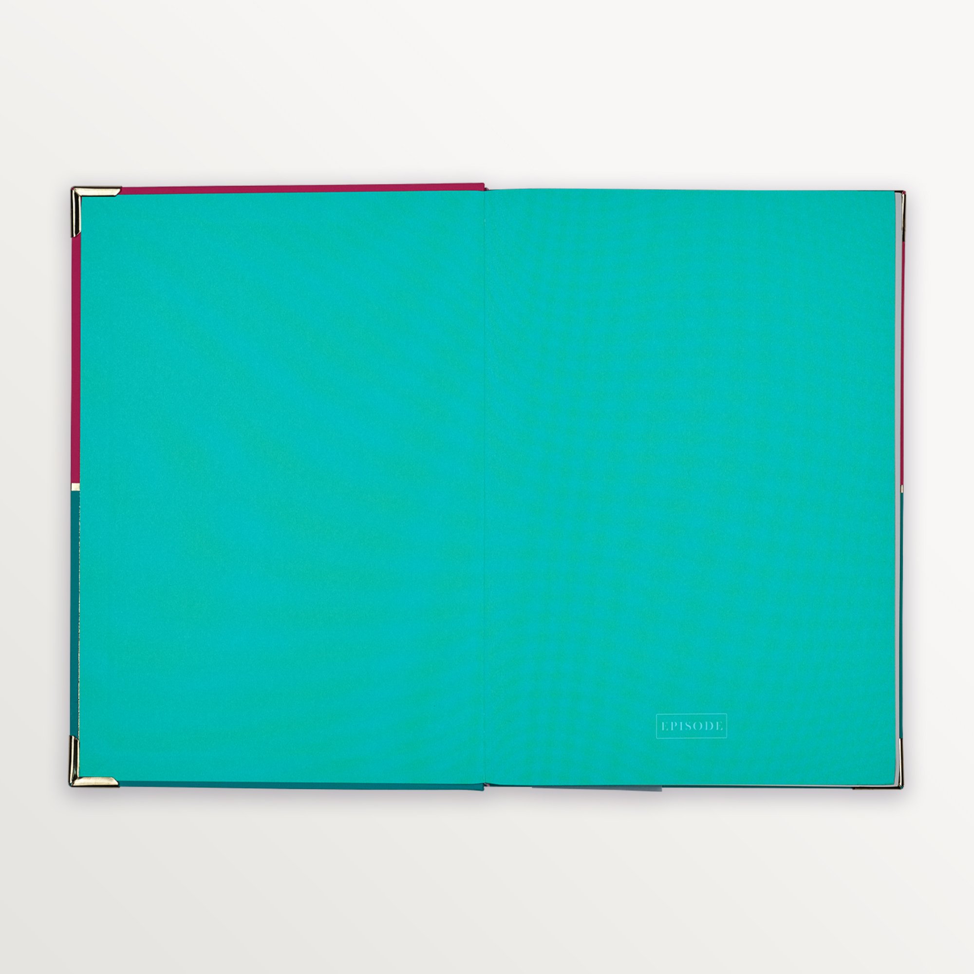 Episode Ciltli Colourblock Duo 17x24 120 Yp. Defter - Teal Raspberry