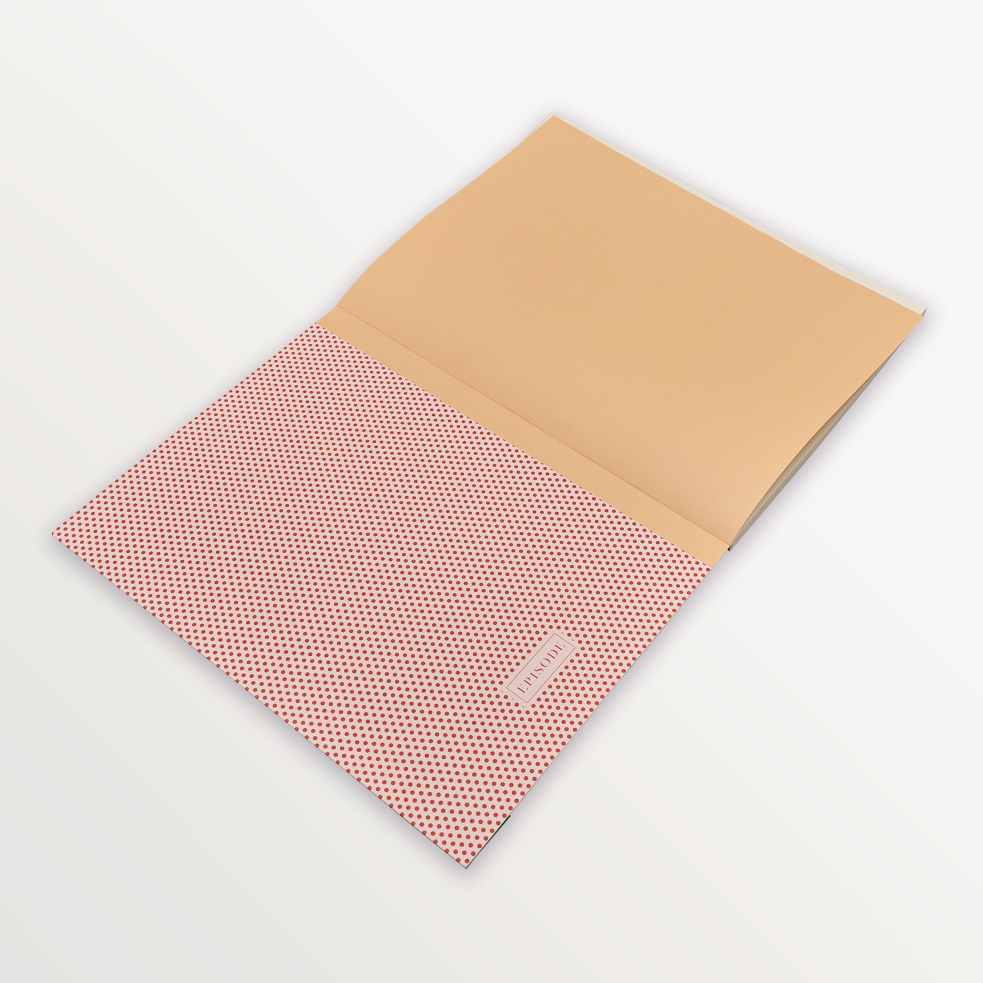Episode Kulaklı Kapak Dotty XL 72 Yp. Defter - Orange Polka
