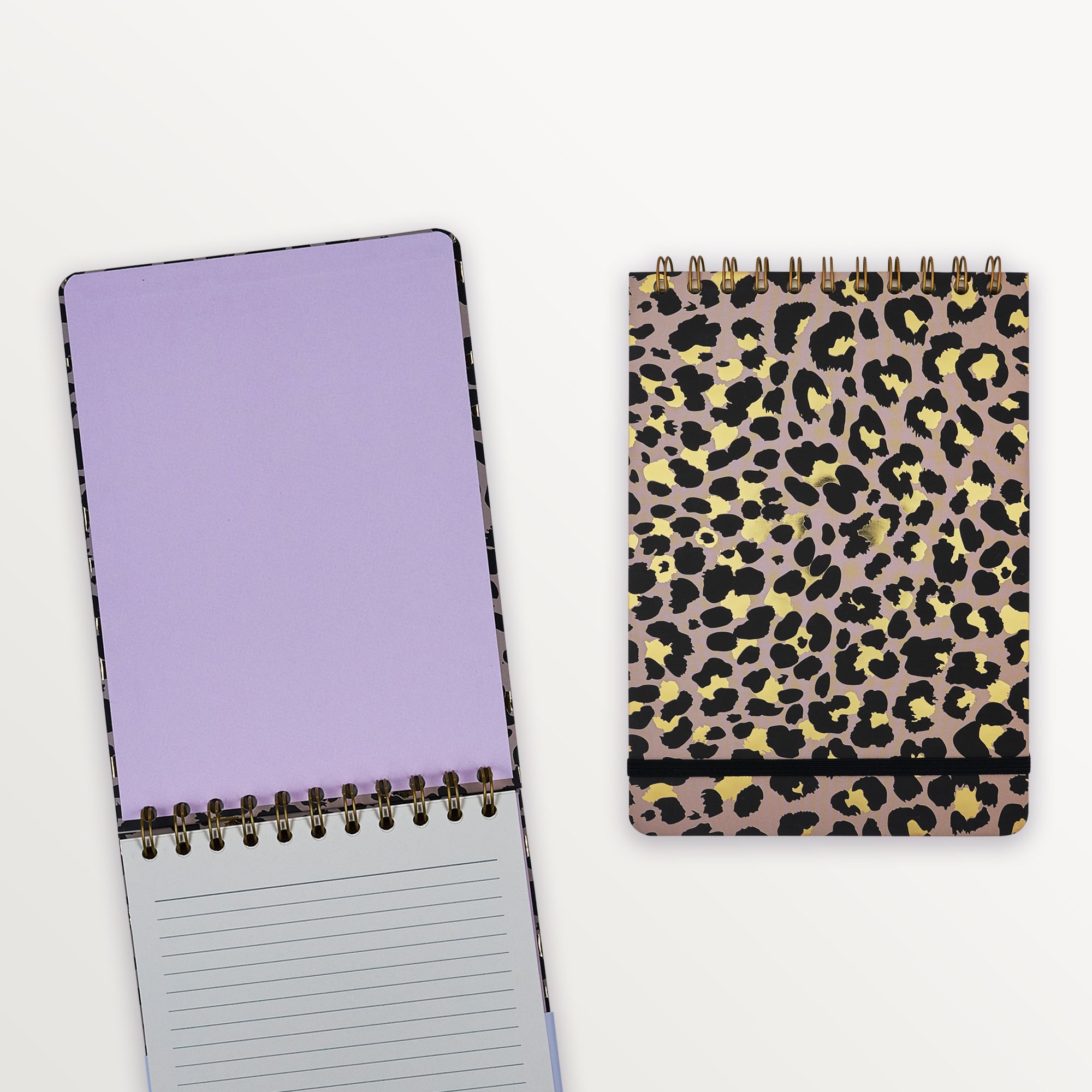 Episode A5 Spiralli Leopard 100 Yp. Defter - Classic Gold