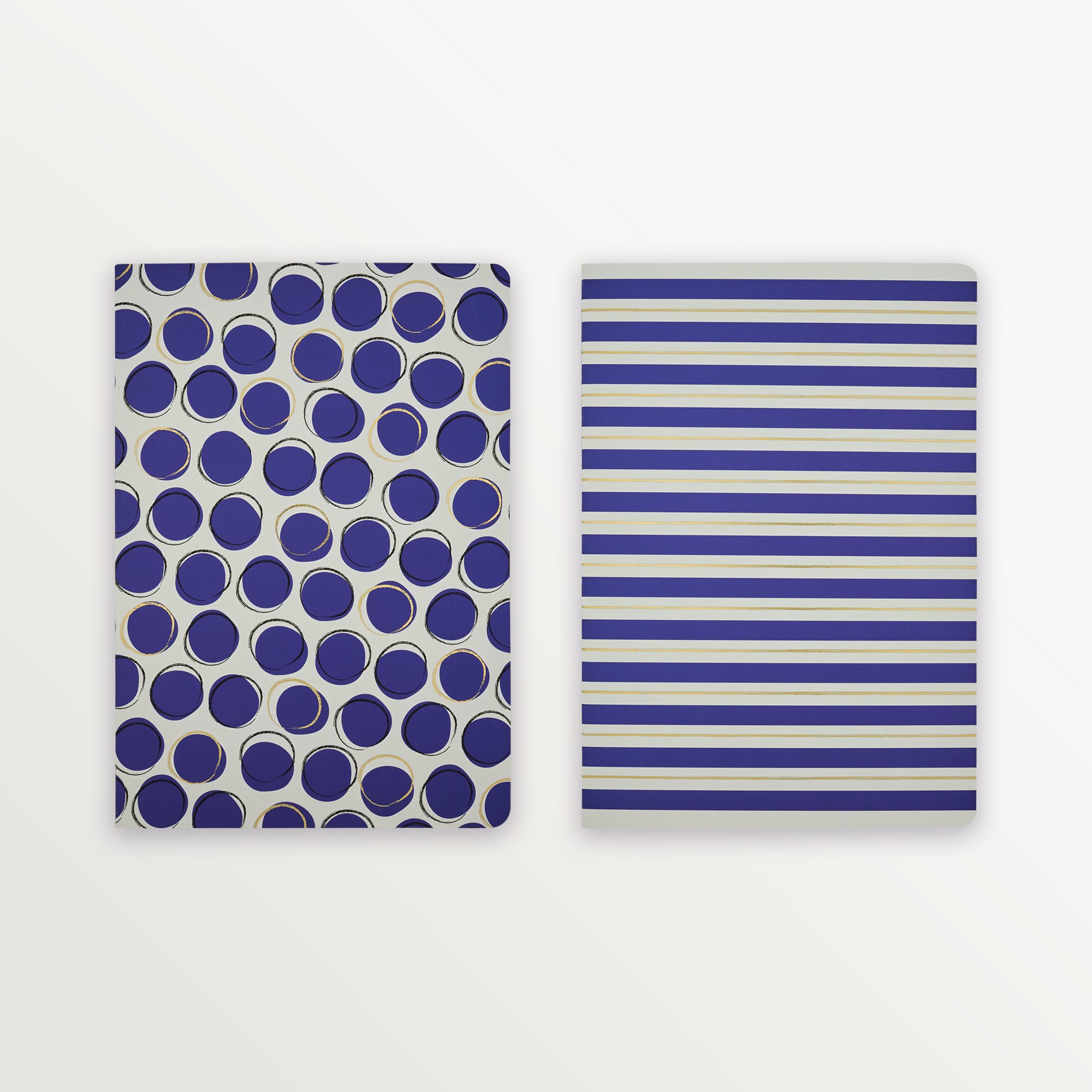 Episode 2'li Terzi Dikiş Set Dotty B5 48 Yp. Defter - Navy Polka & Green Polka