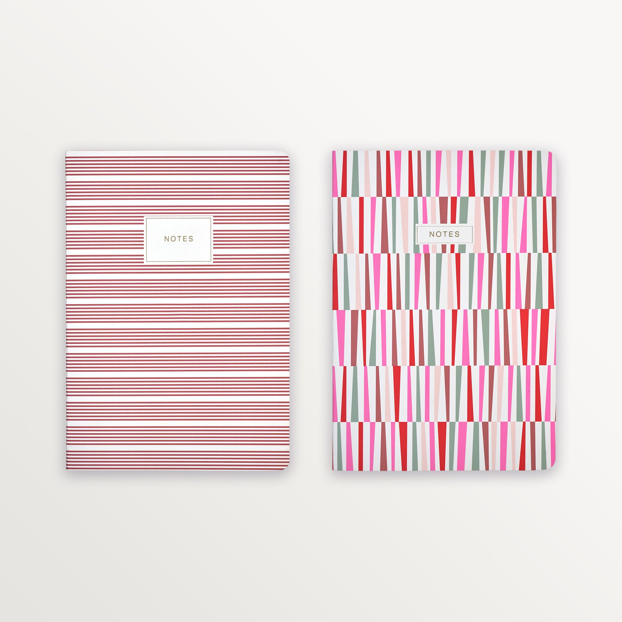 Episode 2'li Terzi Dikiş Set Stripe B5 48 Yp. Defter - Pink Spectrum & Rose Stripe