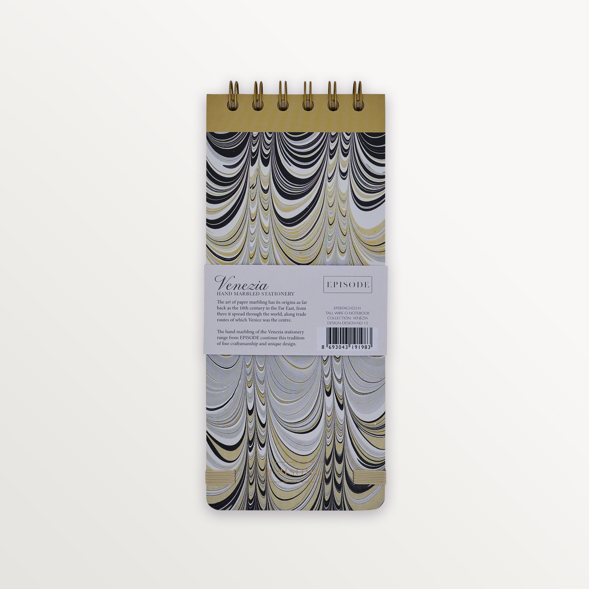 Episode Uzun Spiralli Ebru 100 Yp. Defter - Ebru Design No 13