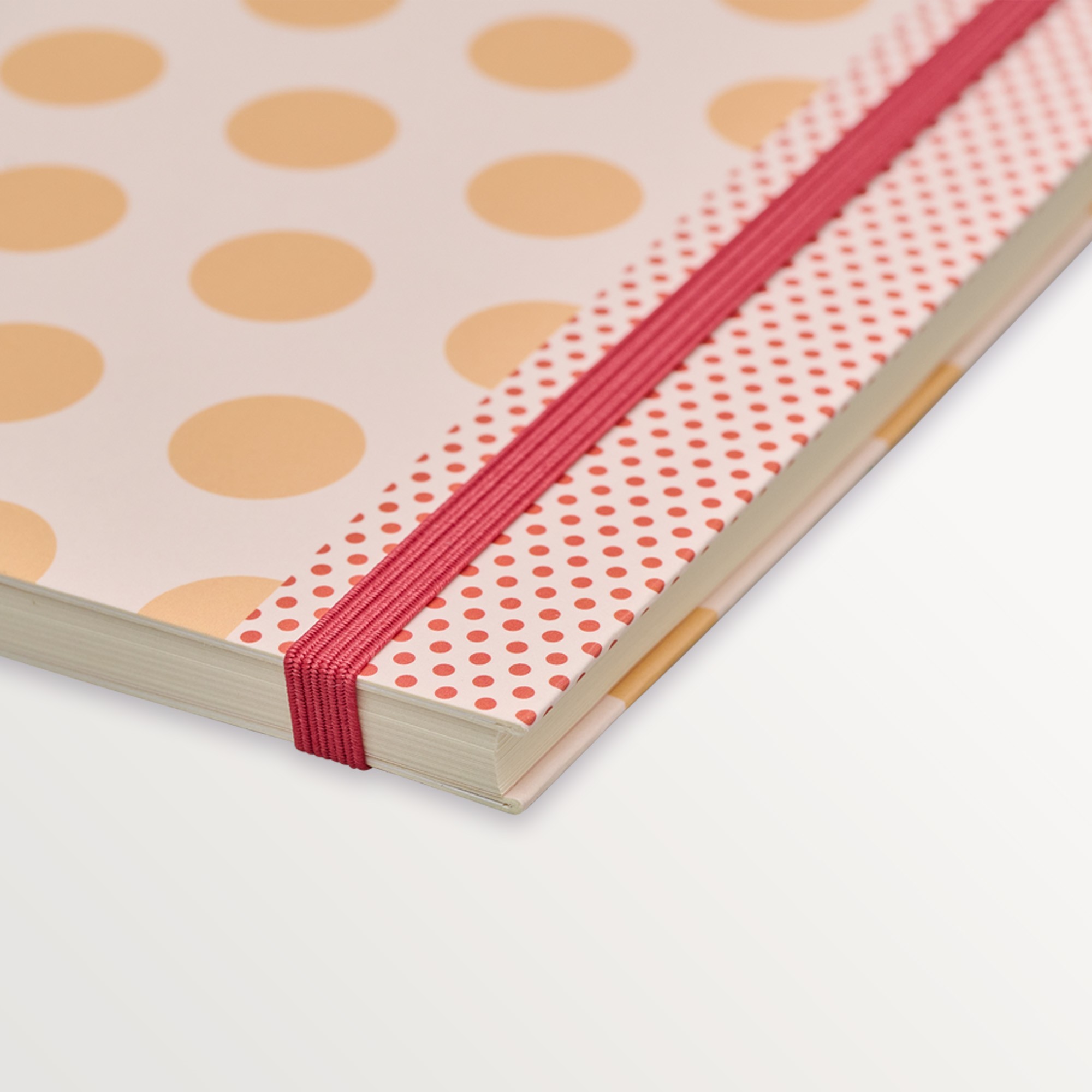 Episode Kulaklı Kapak Dotty XL 72 Yp. Defter - Orange Polka