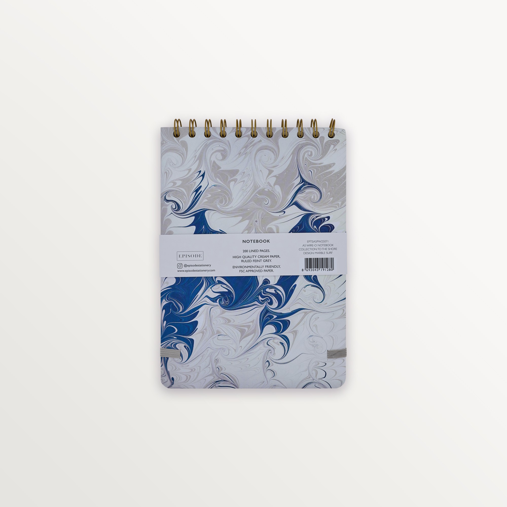 Episode A5 Spiralli To The Shore 100 Yp. Defter - Marble Surf