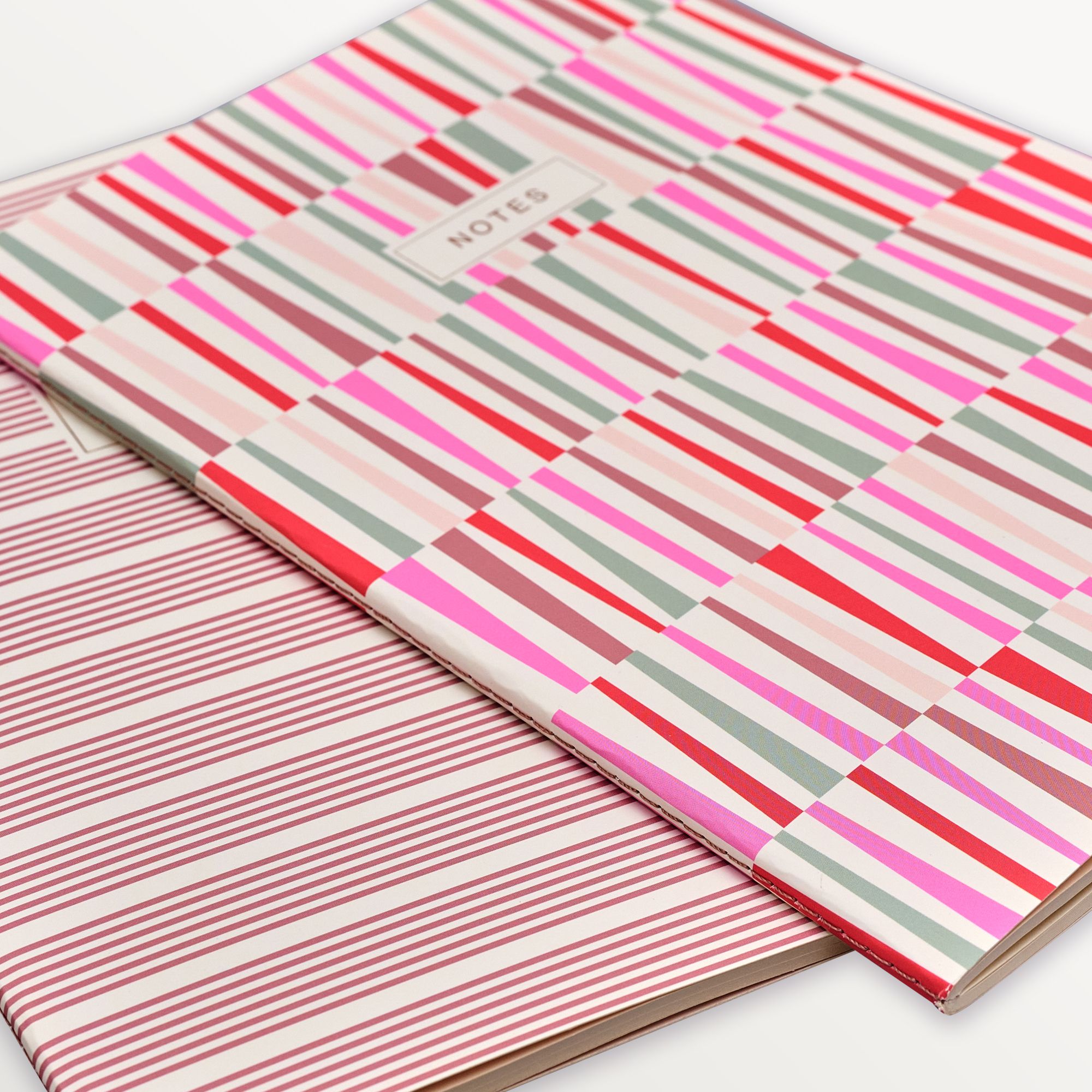 Episode 2'li Terzi Dikiş Set Stripe B5 48 Yp. Defter - Pink Spectrum & Rose Stripe