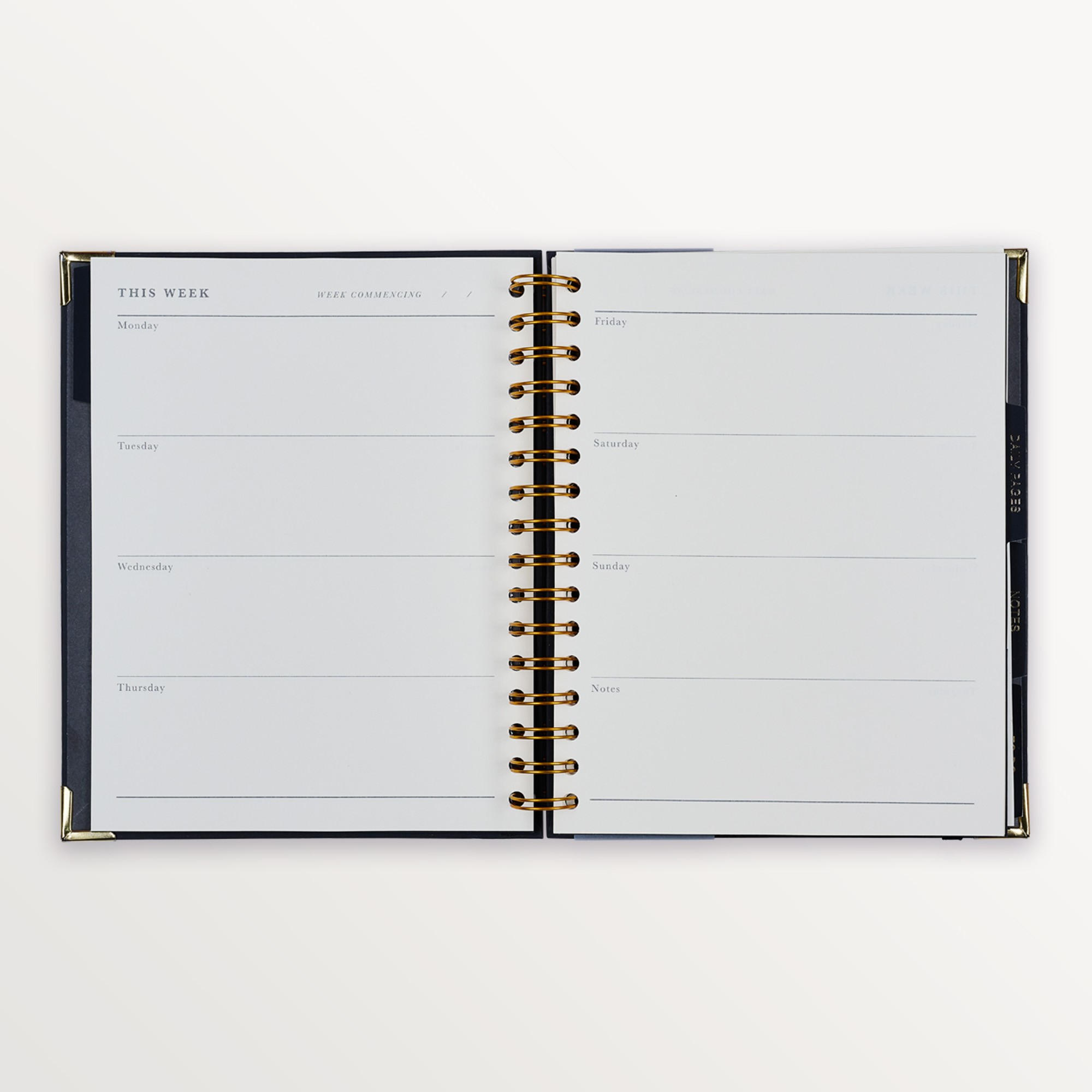 Episode Spiralli Planlayıcı Colourblock Uno B5 120 Yp. Defter - Carbon Black
