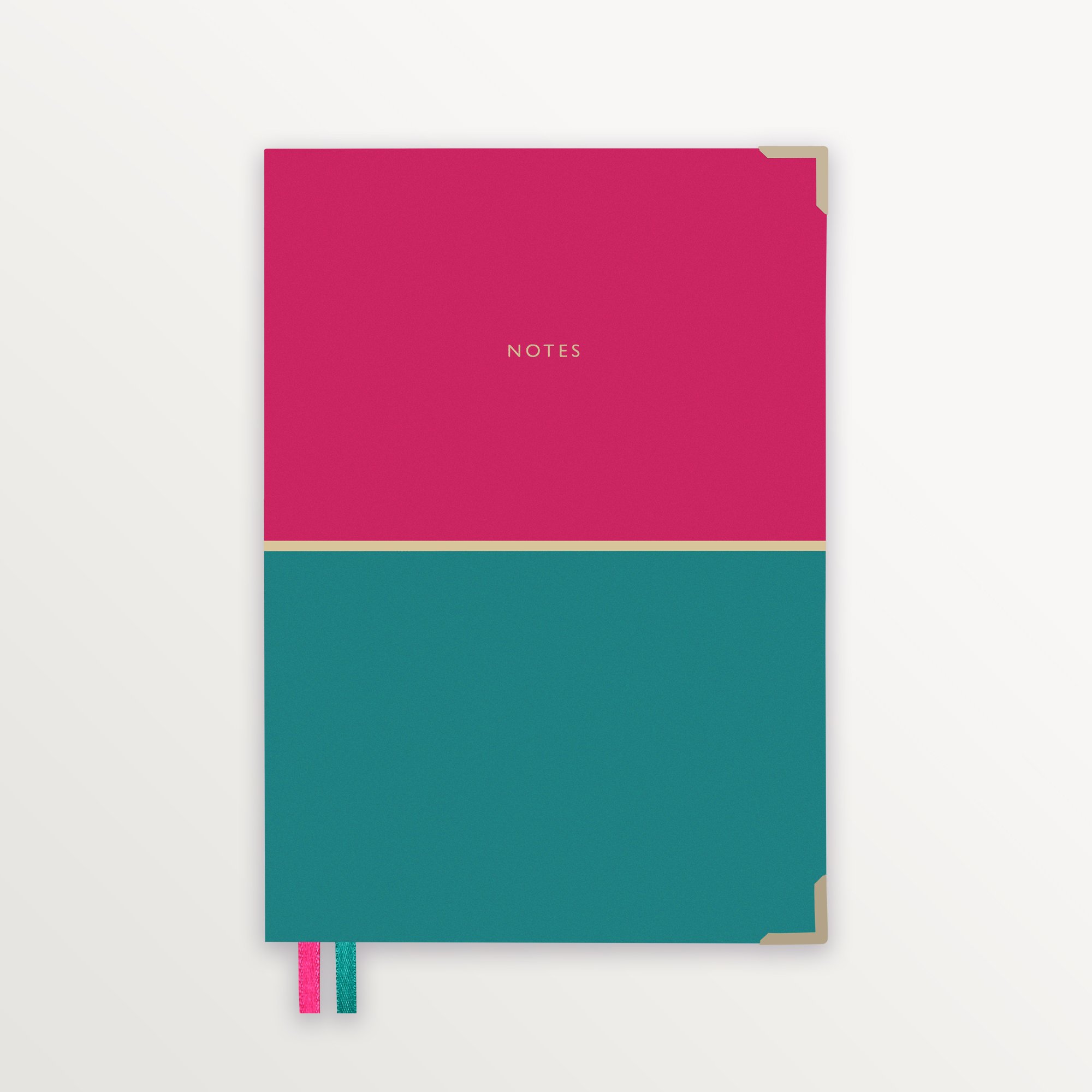 Episode Ciltli Colourblock Duo 17x24 120 Yp. Defter - Teal Raspberry