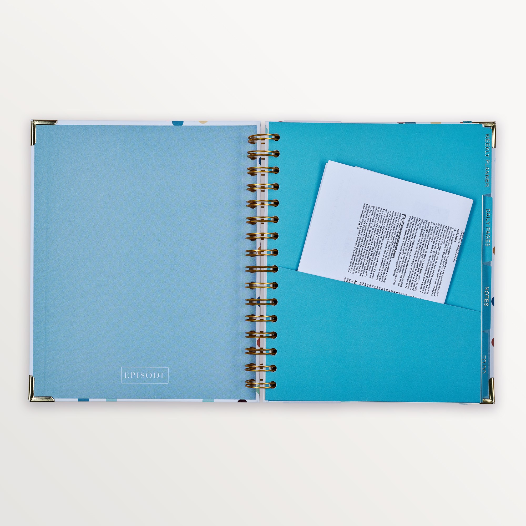 Episode Spiralli Planlayıcı Dotty B5 120 Yp. Defter - Multi Confetti