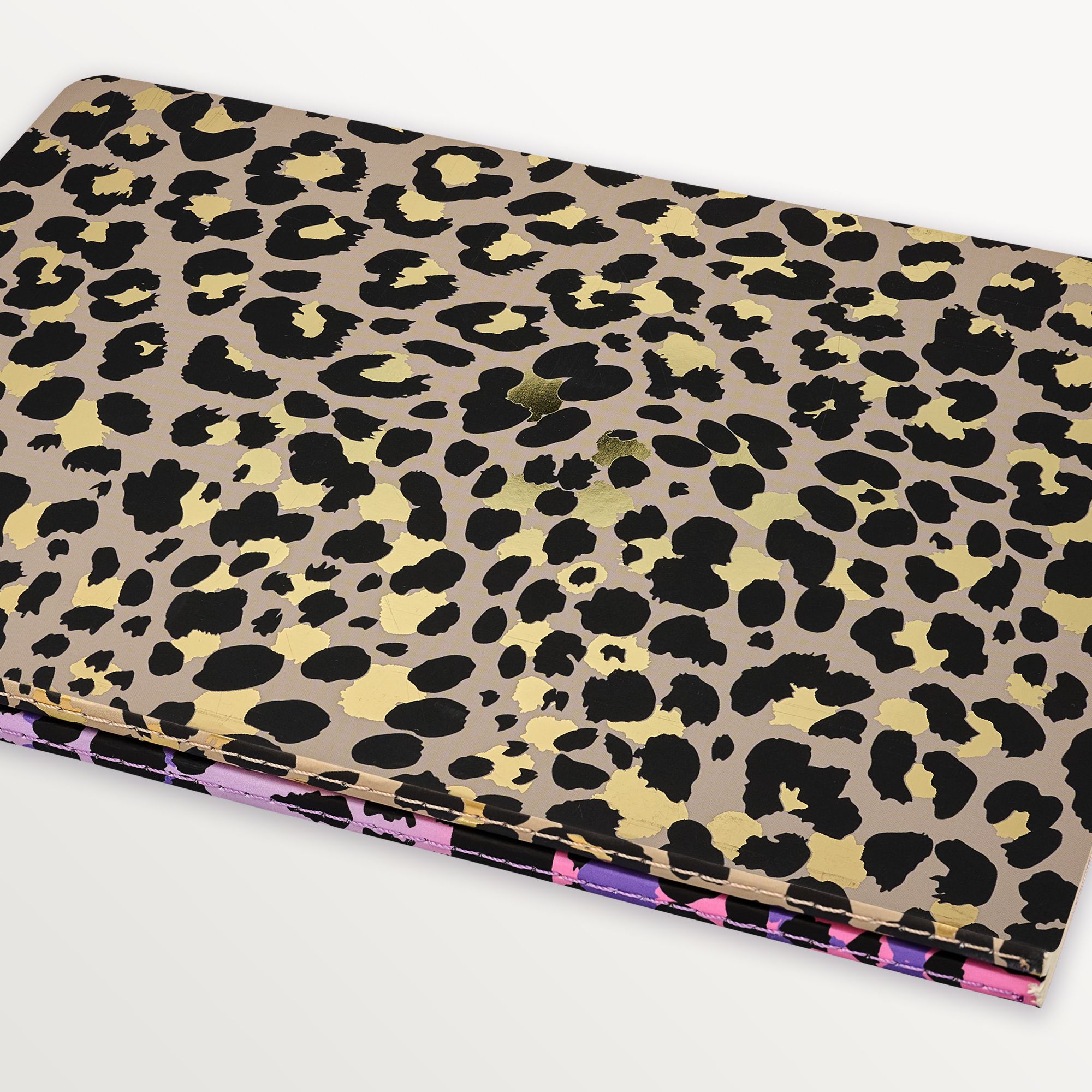 Episode 2'li Terzi Dikiş Set Leopard B5 48 Yp. Defter - Classic Gold & Pink Mauve