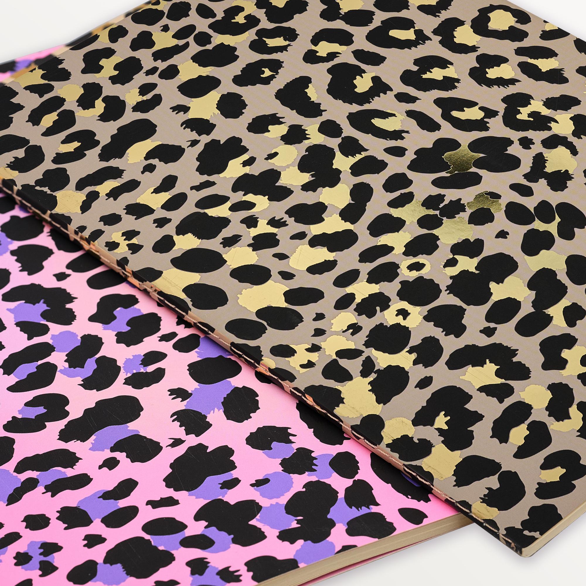 Episode 2'li Terzi Dikiş Set Leopard B5 48 Yp. Defter - Classic Gold & Pink Mauve