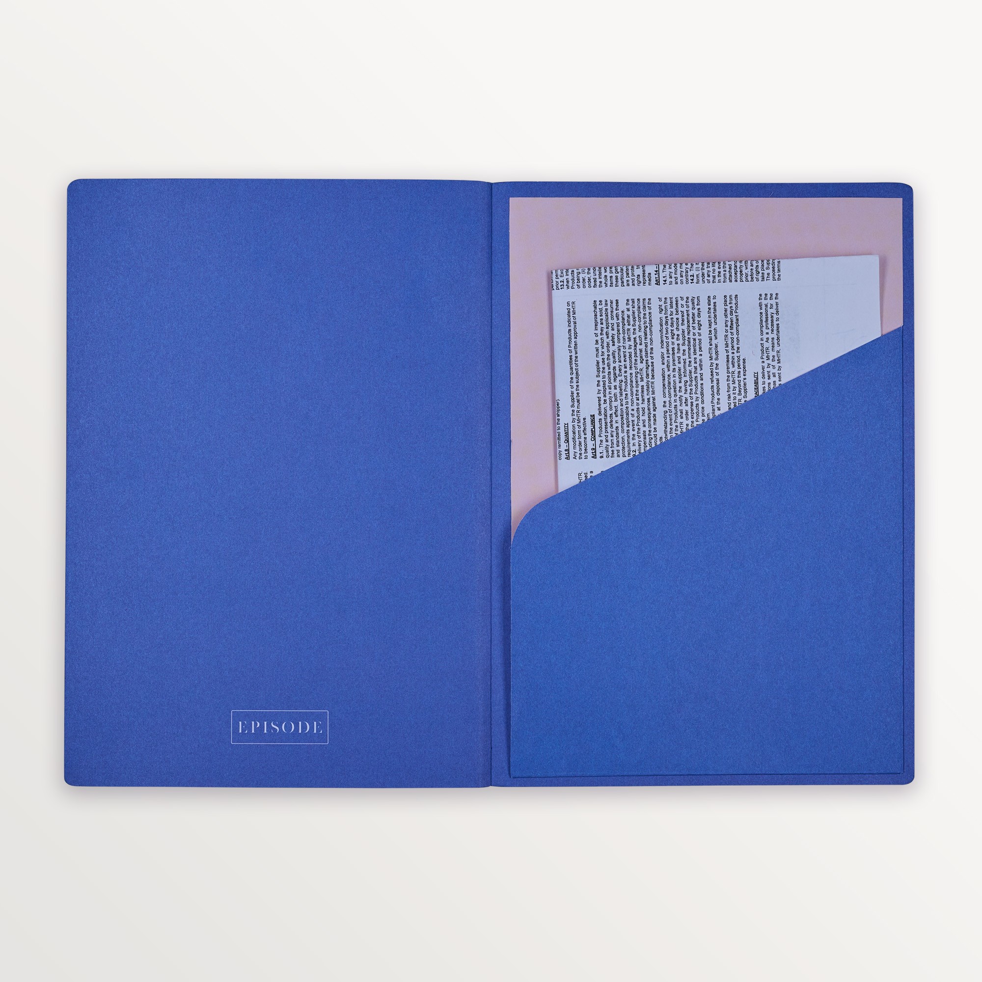 Episode Amerikan Ciltli Colourblock Duo A5 96 Yp. Defter - Blush Denim