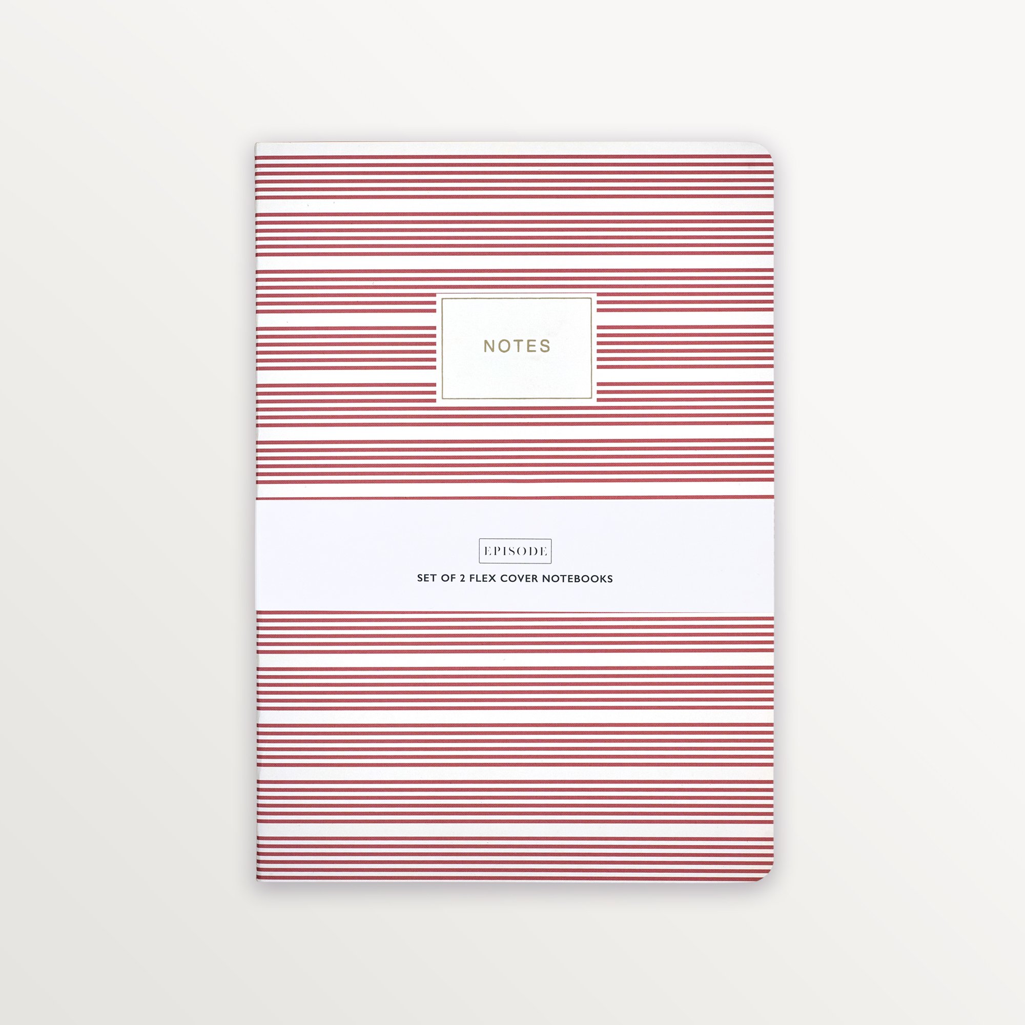 Episode 2'li Terzi Dikiş Set Stripe B5 48 Yp. Defter - Pink Spectrum & Rose Stripe
