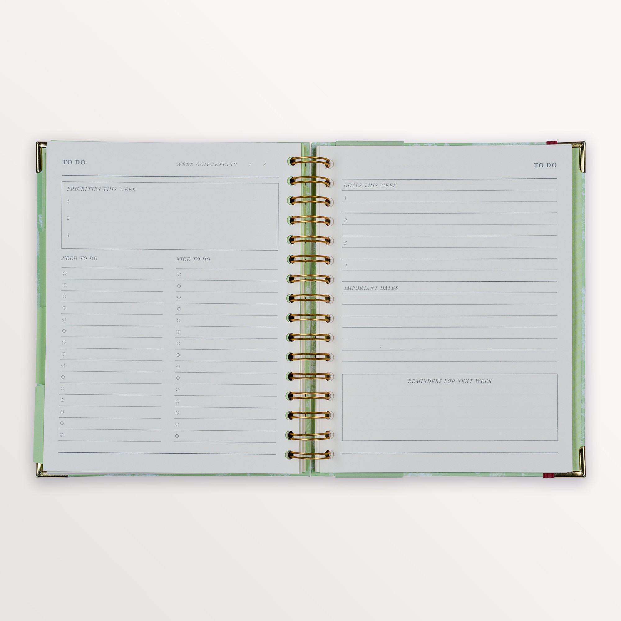 Episode Spiralli Planlayıcı Toile B5 120 Yp. Defter - Moderne Vert Pomme