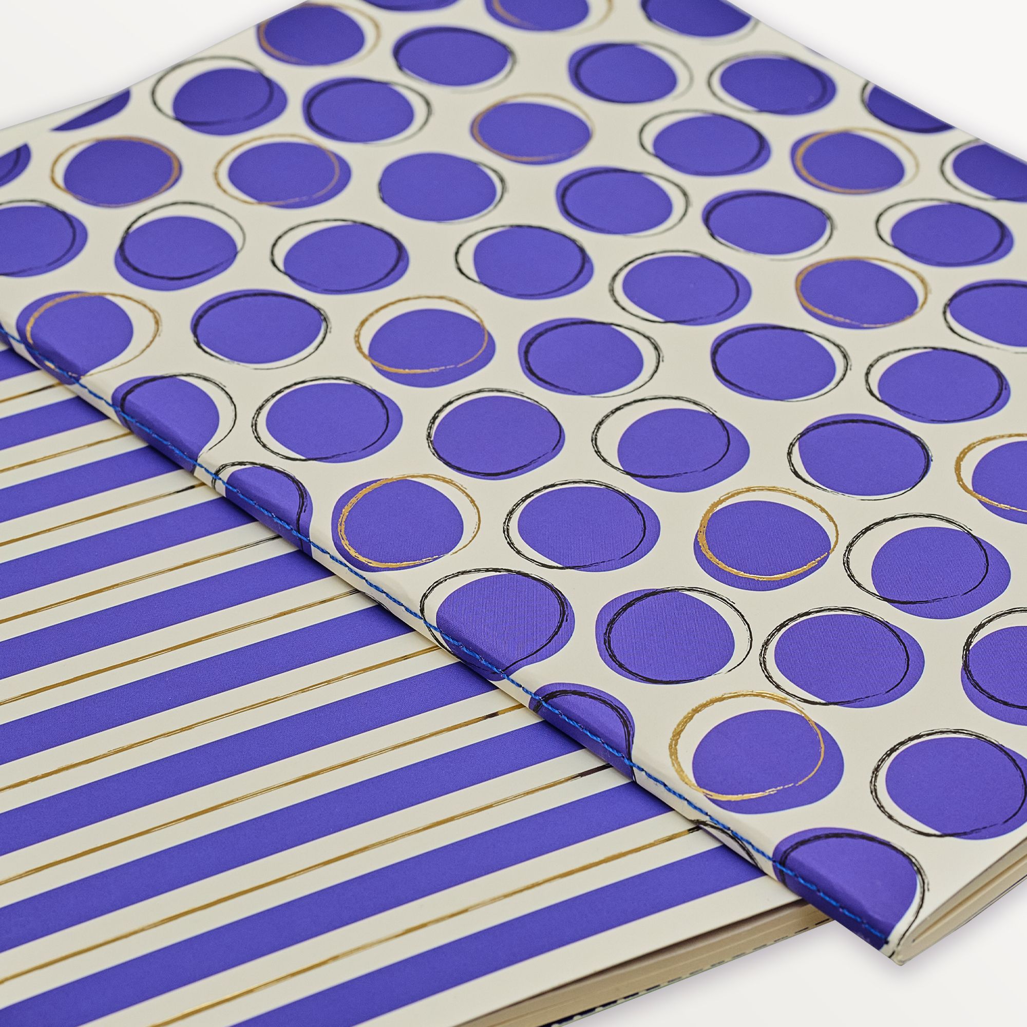 Episode 2'li Terzi Dikiş Set Dotty B5 48 Yp. Defter - Navy Polka & Green Polka