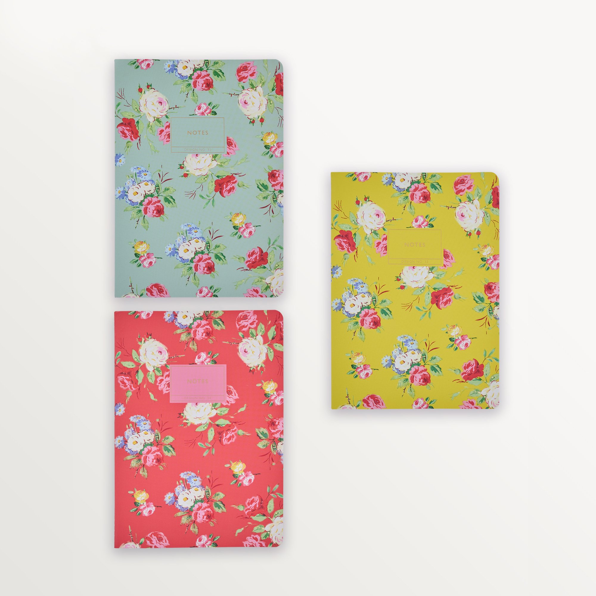 Episode 3'lü Terzi Dikiş Set Classic Floral A5 36 Yp. Defter - Christine Mix