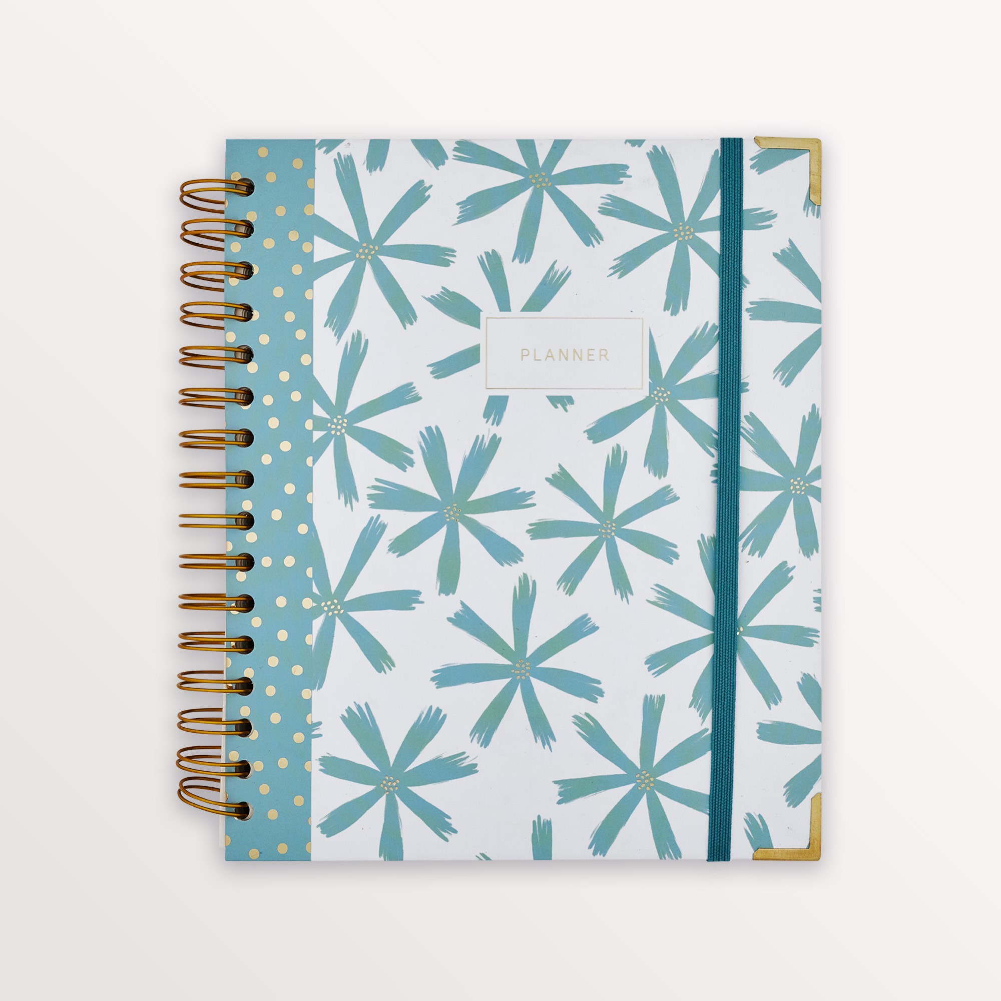 Episode Spiralli Planlayıcı Modern Floral B5 120 Yp. Defter - Blue Agapanthus