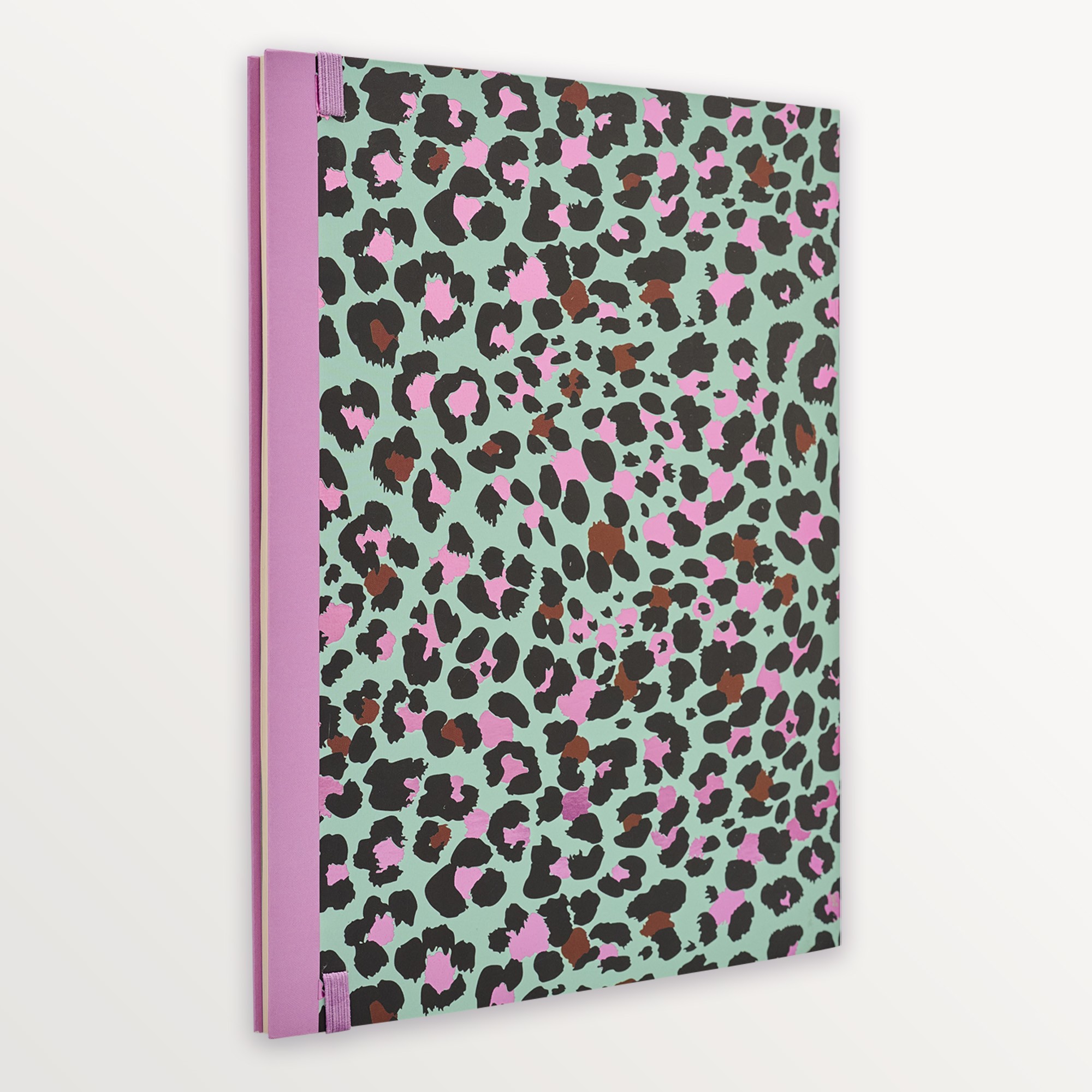 Episode Kulaklı Kapak Leopard XL 72 Yp. Defter - Sky Pink