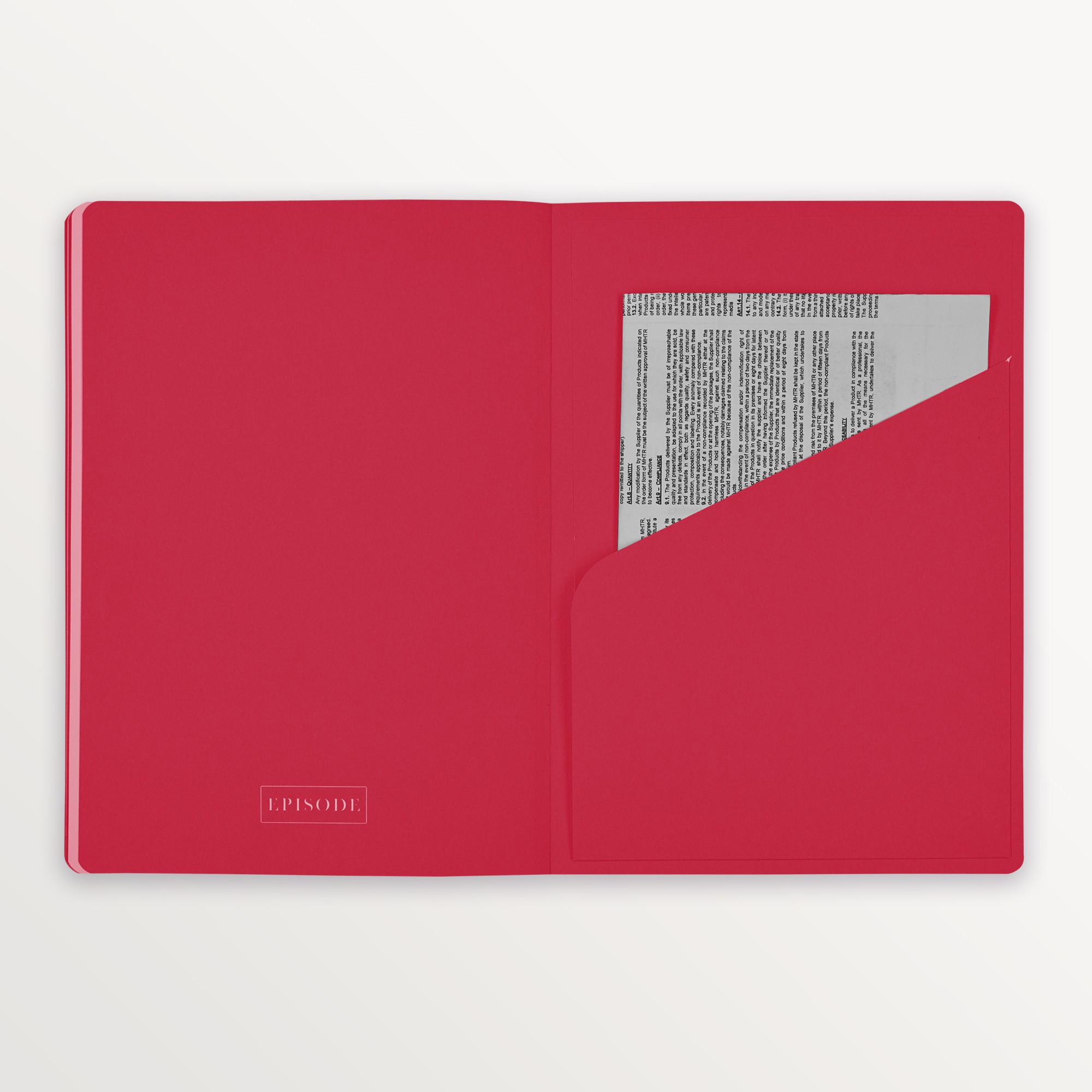 Episode Amerikan Ciltli Colourblock Uno A5 96 Yp. Defter - Peony Pink