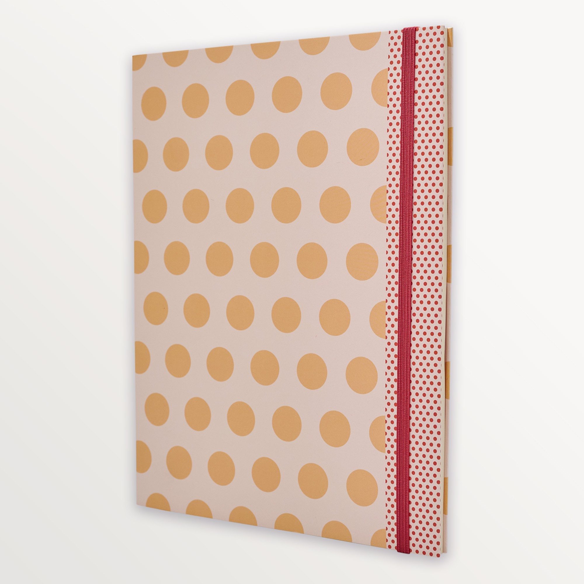 Episode Kulaklı Kapak Dotty XL 72 Yp. Defter - Orange Polka