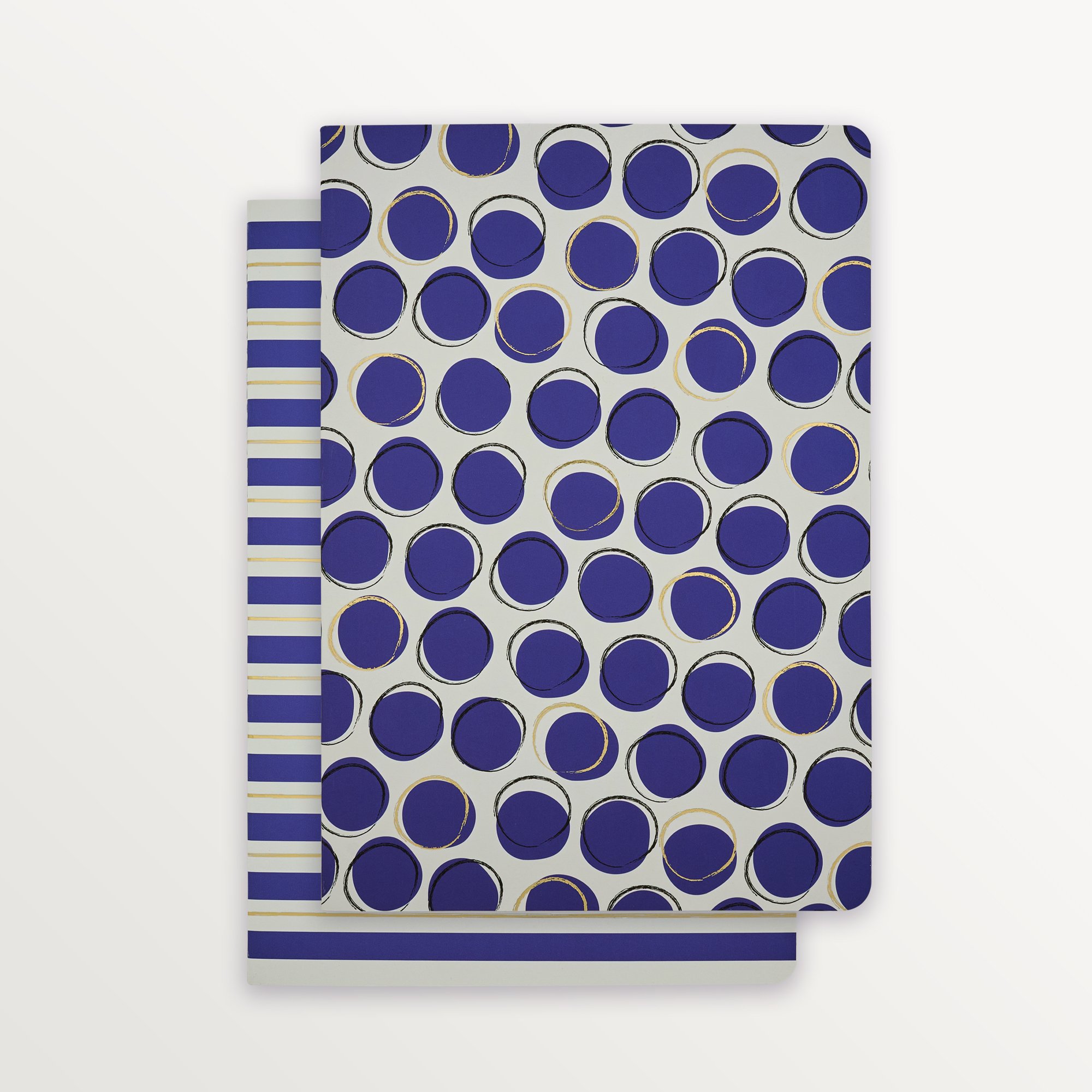 Episode 2'li Terzi Dikiş Set Dotty B5 48 Yp. Defter - Navy Polka & Green Polka