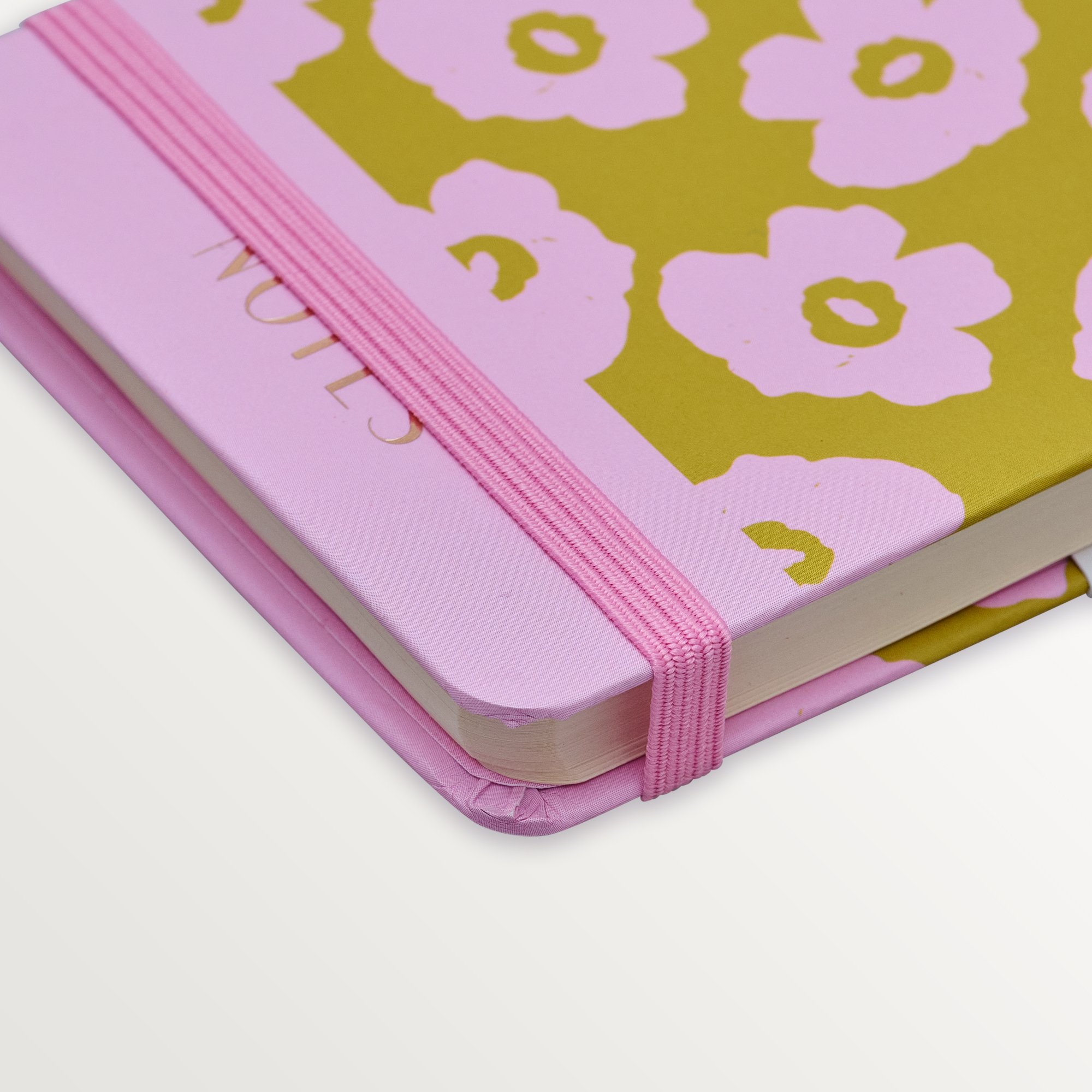 Episode Küçük Spiralli Modern Floral 100 Yp. Defter - Dijon Pink