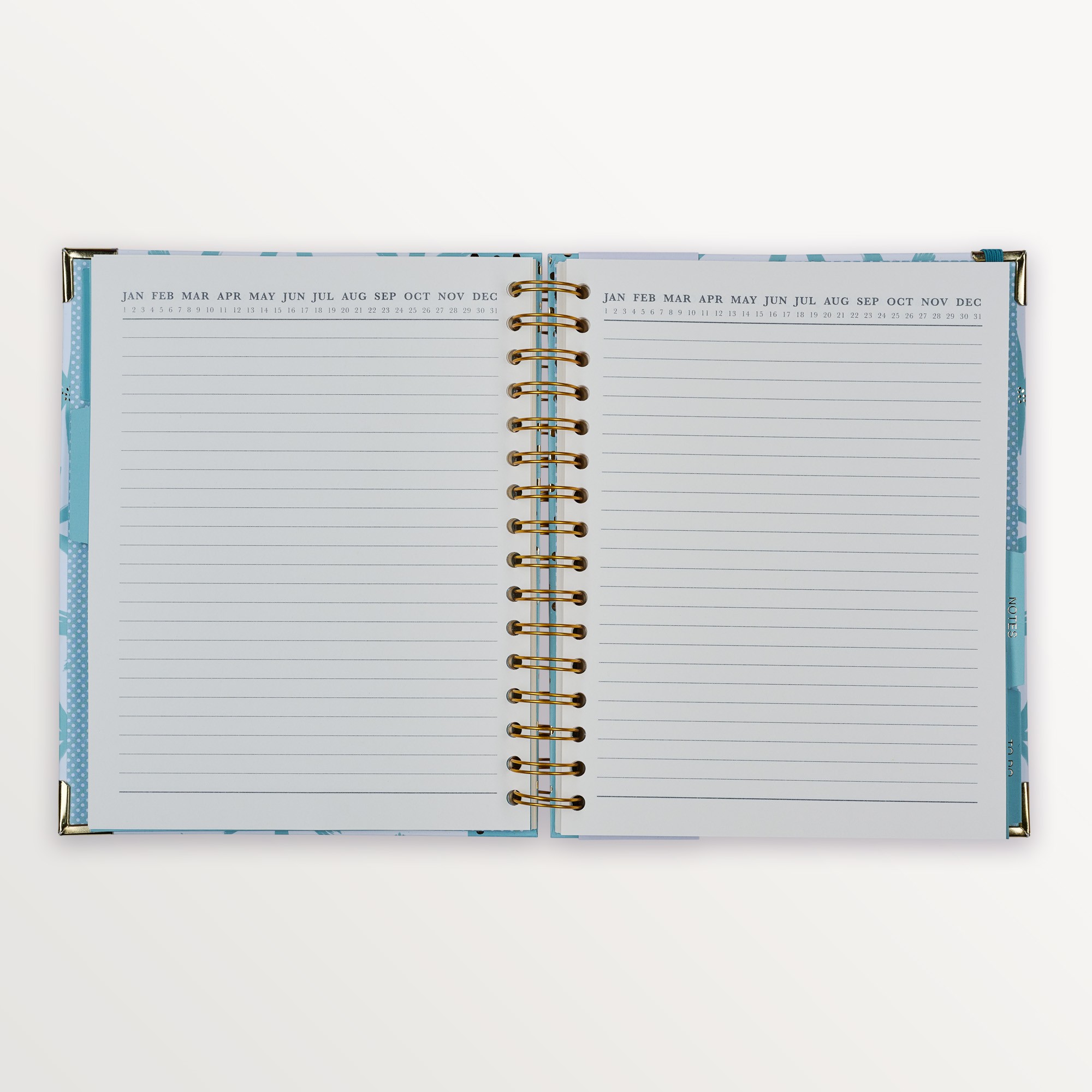 Episode Spiralli Planlayıcı Modern Floral B5 120 Yp. Defter - Blue Agapanthus