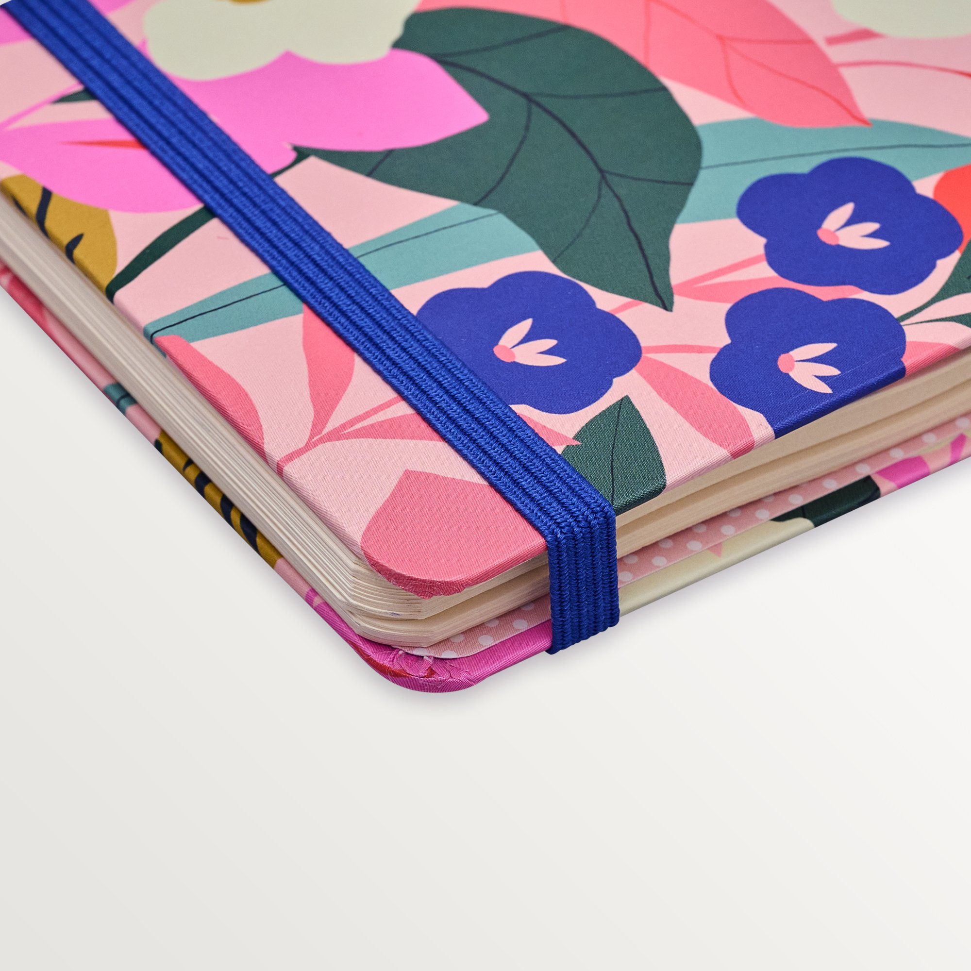 Episode Uzun Spiralli Modern Floral 100 Yp. Defter - White Petunia