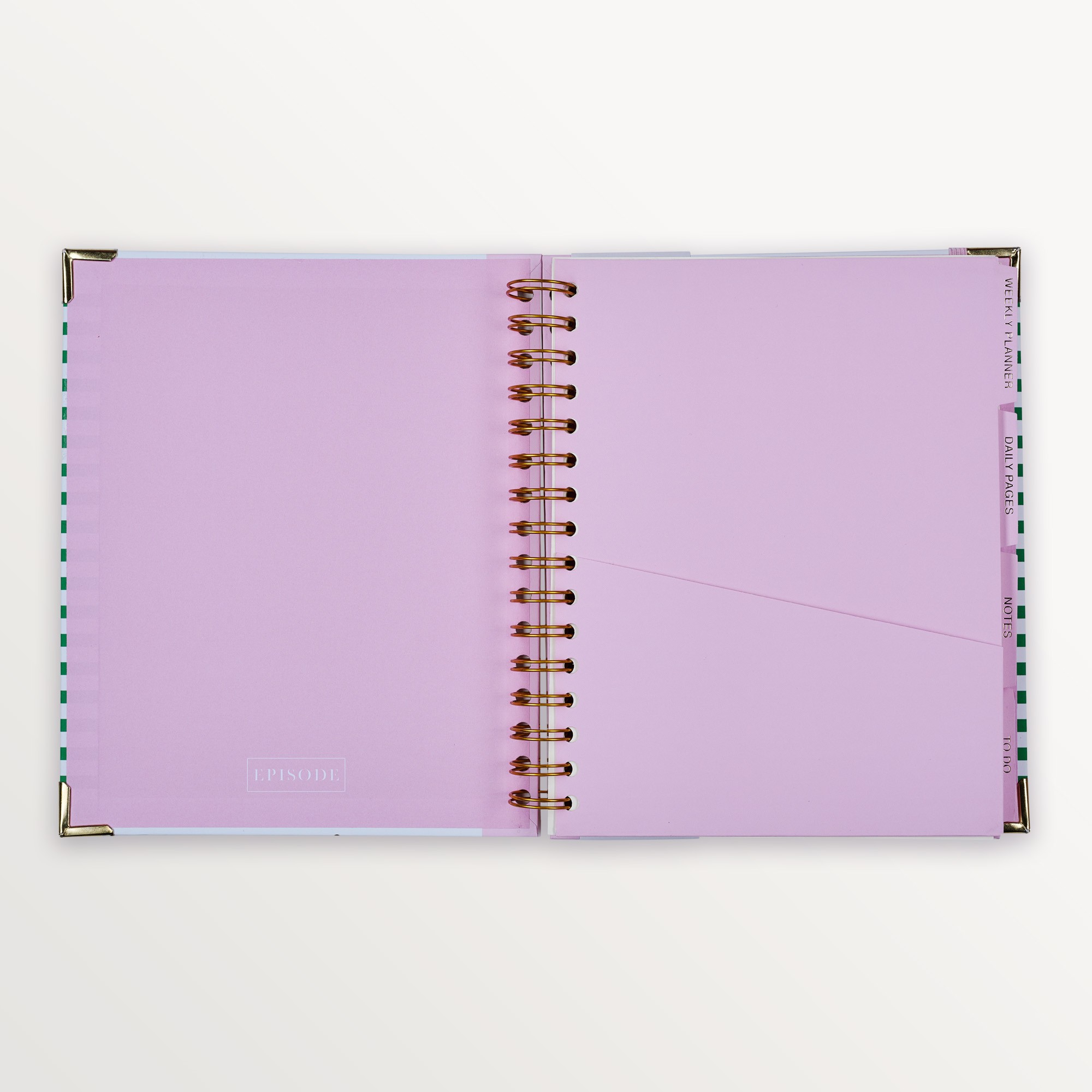 Episode Spiralli Planlayıcı Stripe B5 120 Yp. Defter - Spectrum Bold