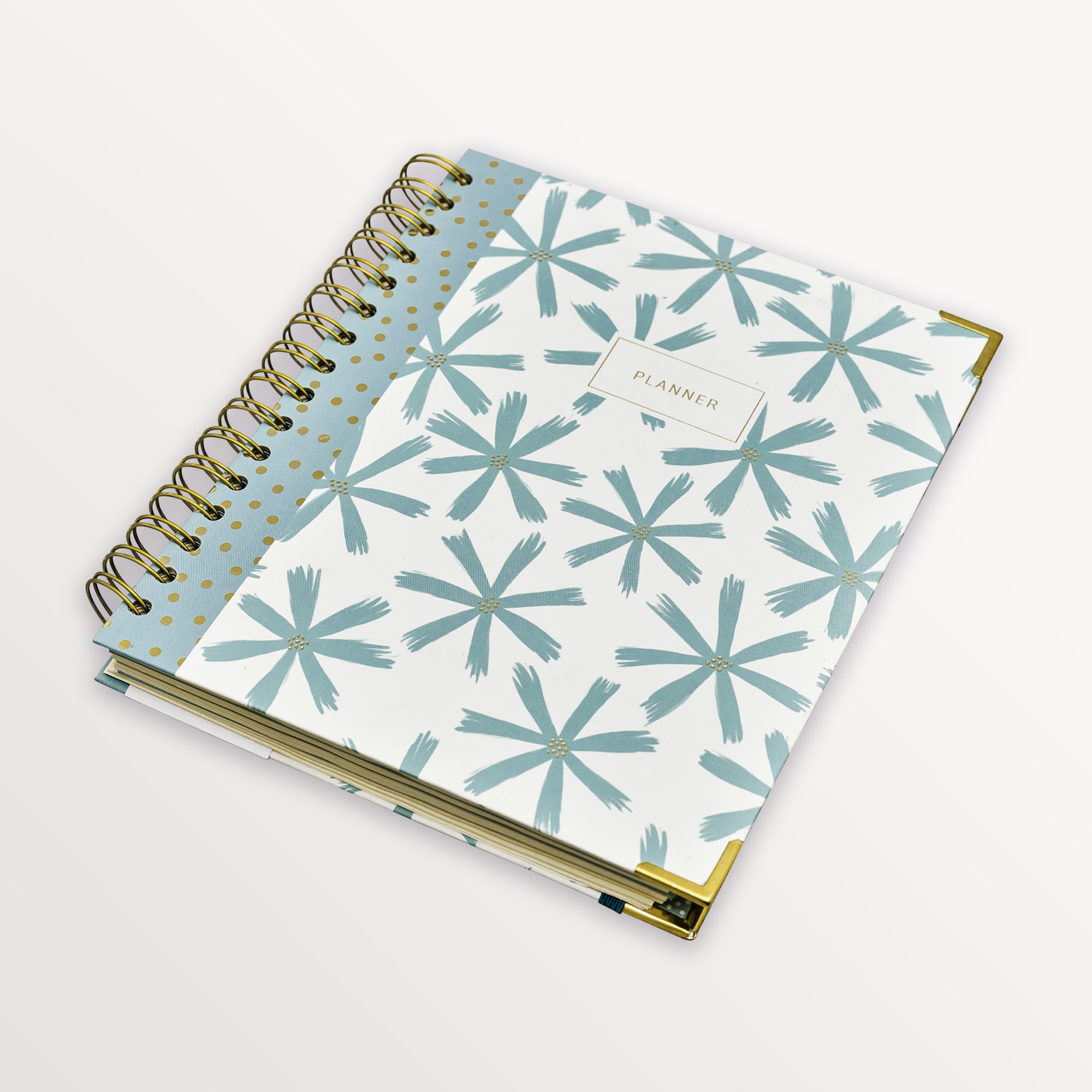 Episode Spiralli Planlayıcı Modern Floral B5 120 Yp. Defter - Blue Agapanthus