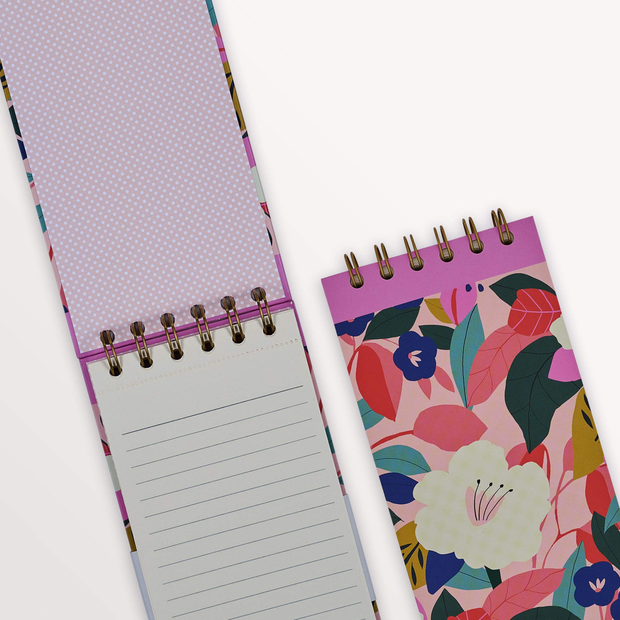 Episode Uzun Spiralli Modern Floral 100 Yp. Defter - White Petunia