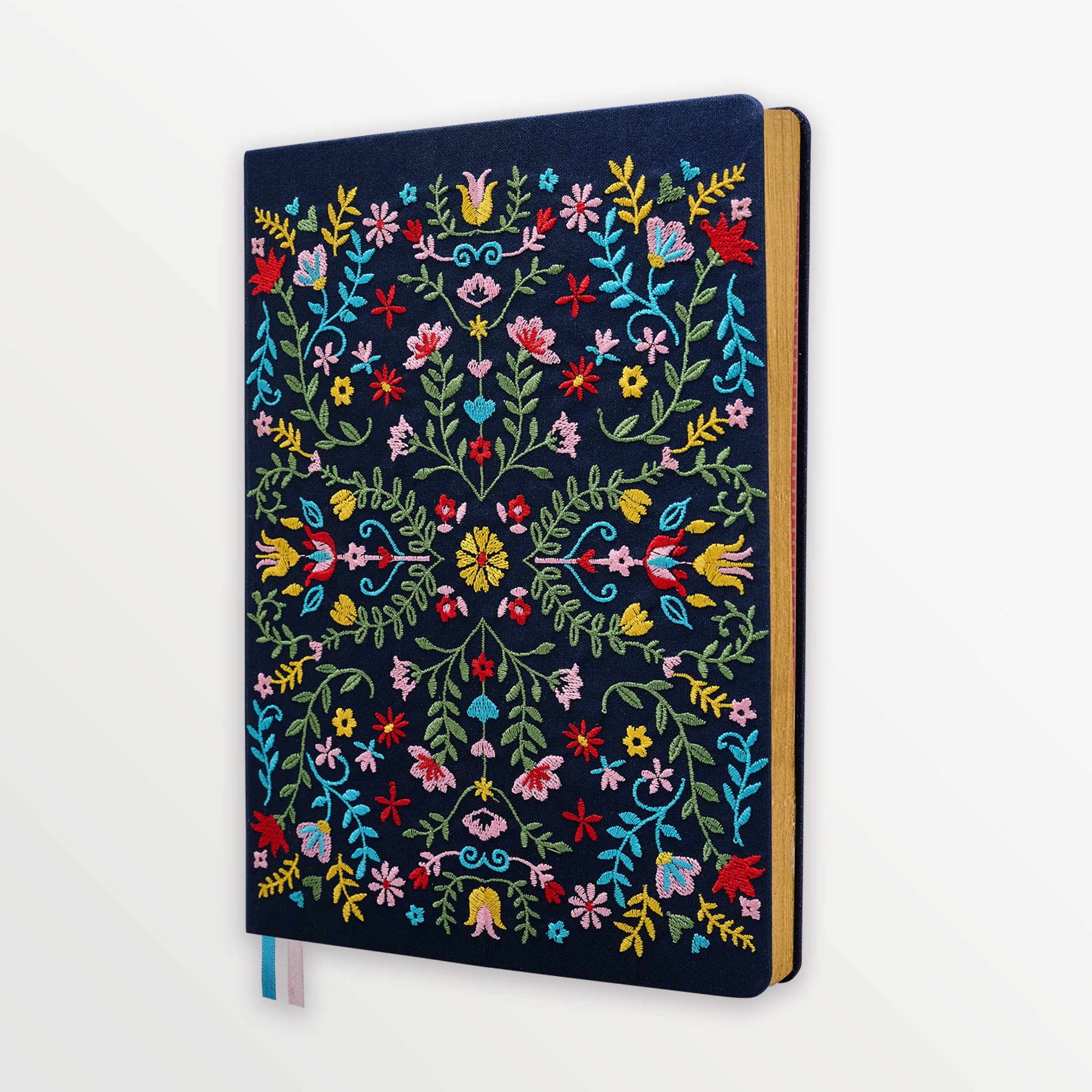 Episode Ciltli Nakışlı XL112 Yp. Defter - Navy Folk