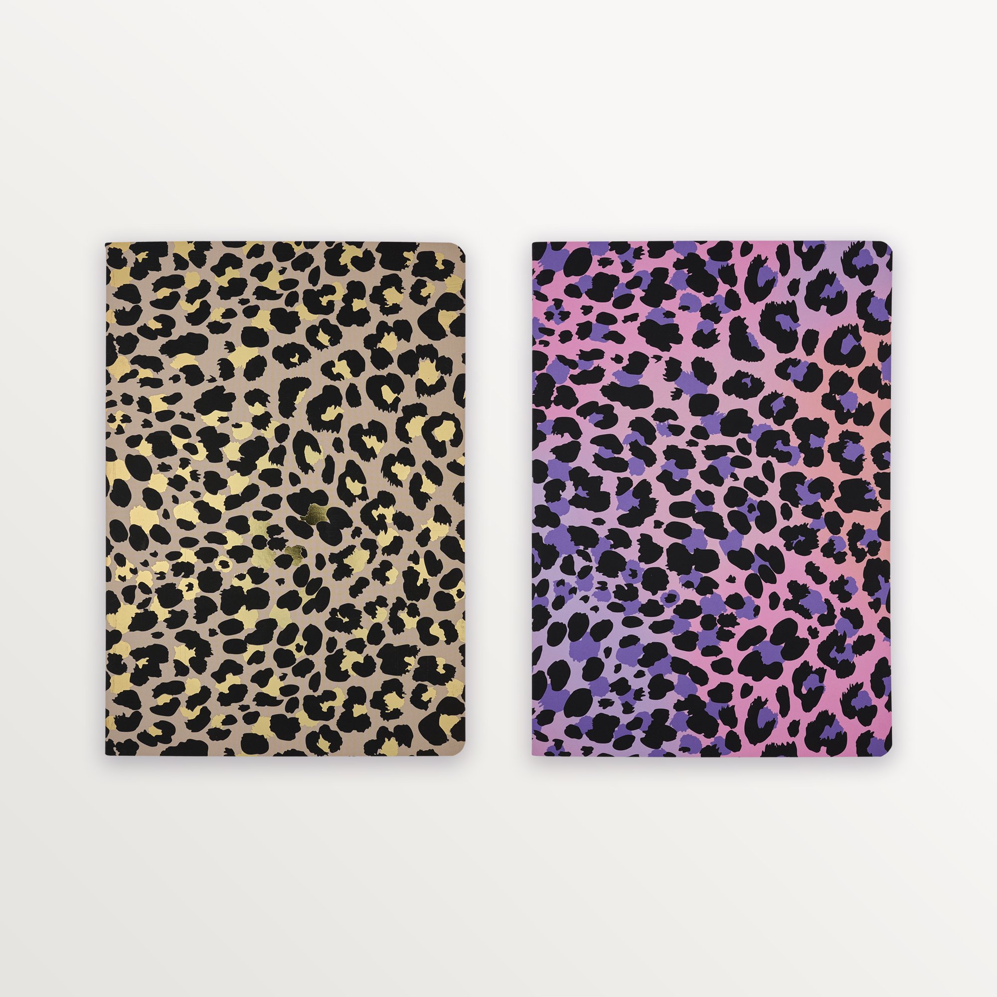 Episode 2'li Terzi Dikiş Set Leopard B5 48 Yp. Defter - Classic Gold & Pink Mauve