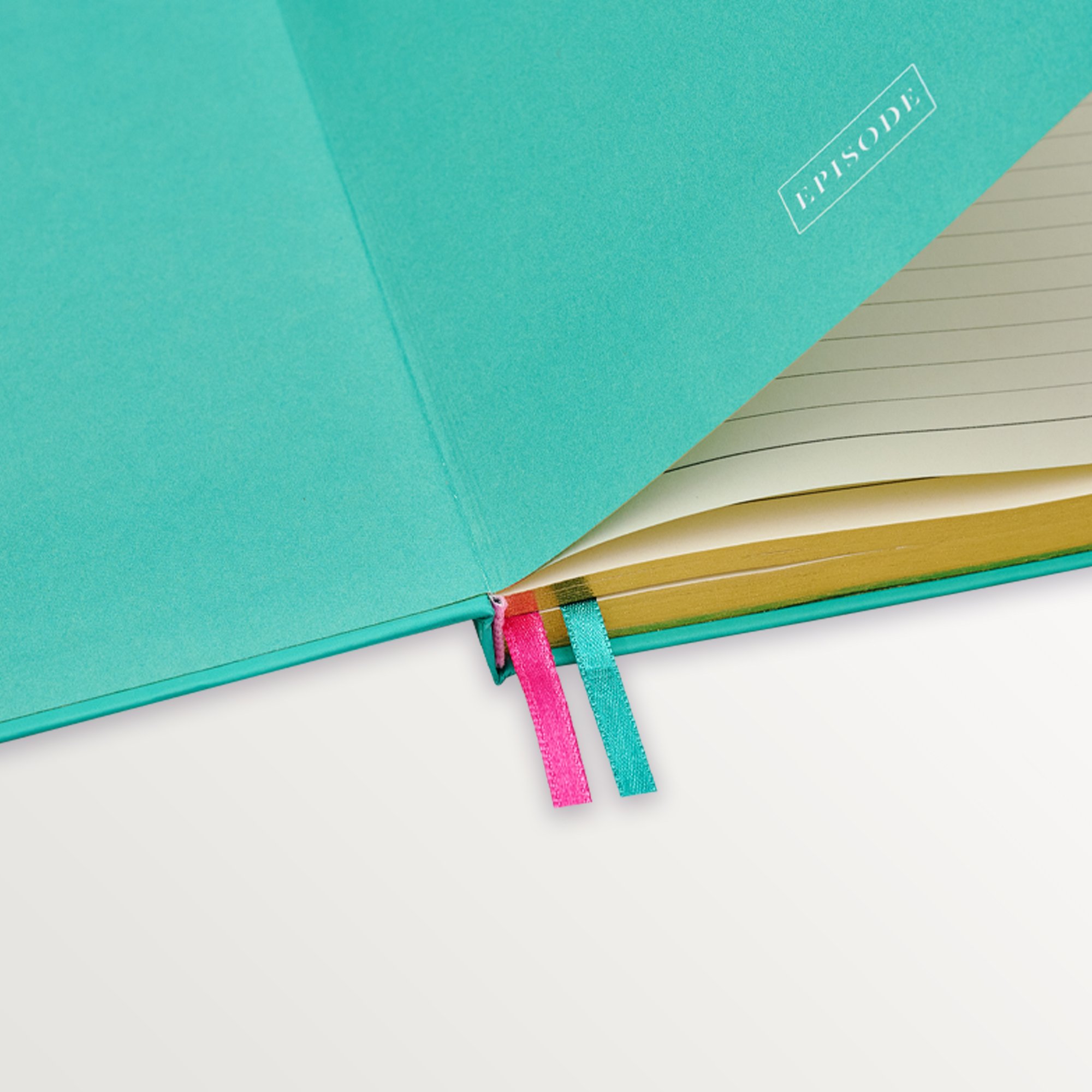 Episode Ciltli Colourblock Duo 17x24 120 Yp. Defter - Teal Raspberry