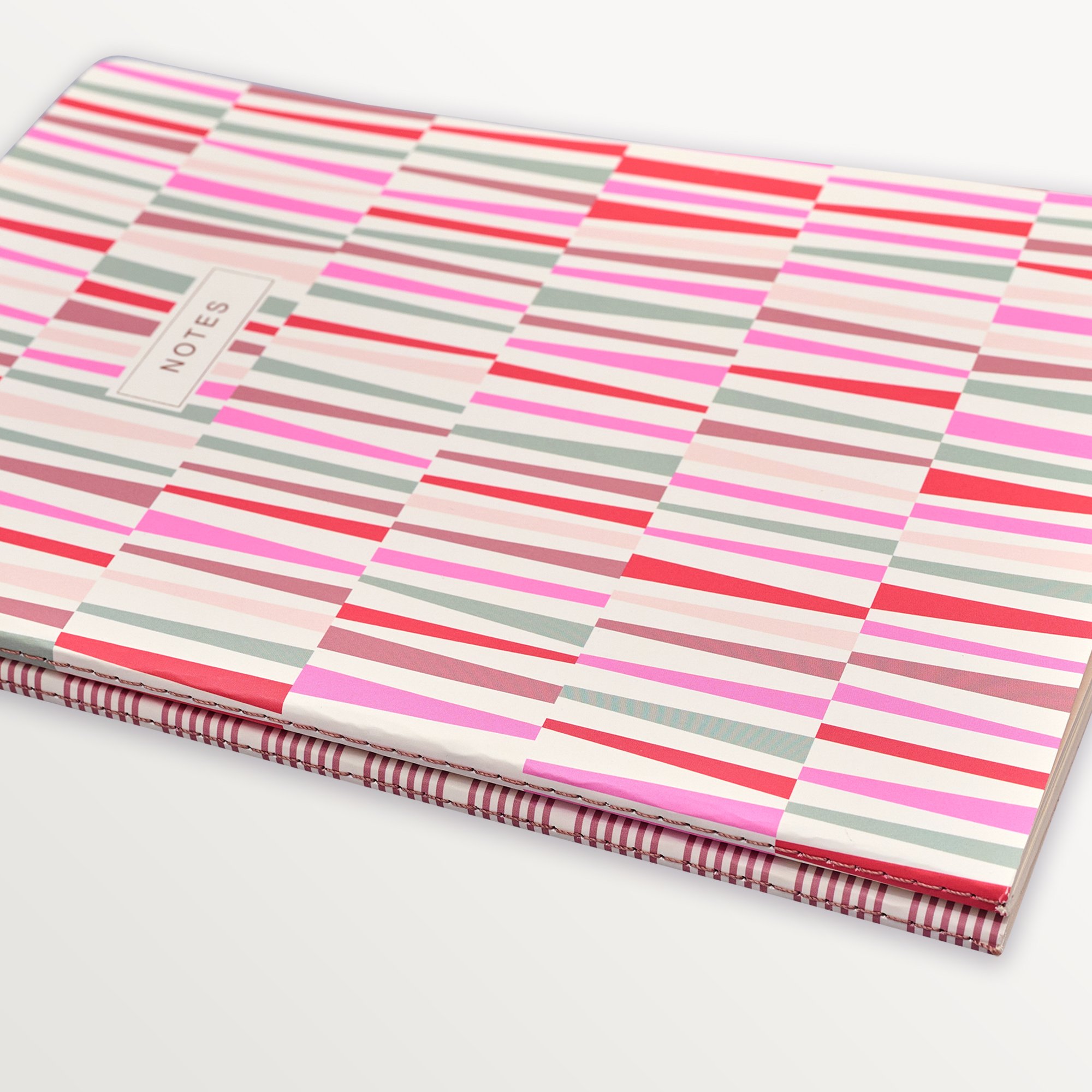 Episode 2'li Terzi Dikiş Set Stripe B5 48 Yp. Defter - Pink Spectrum & Rose Stripe