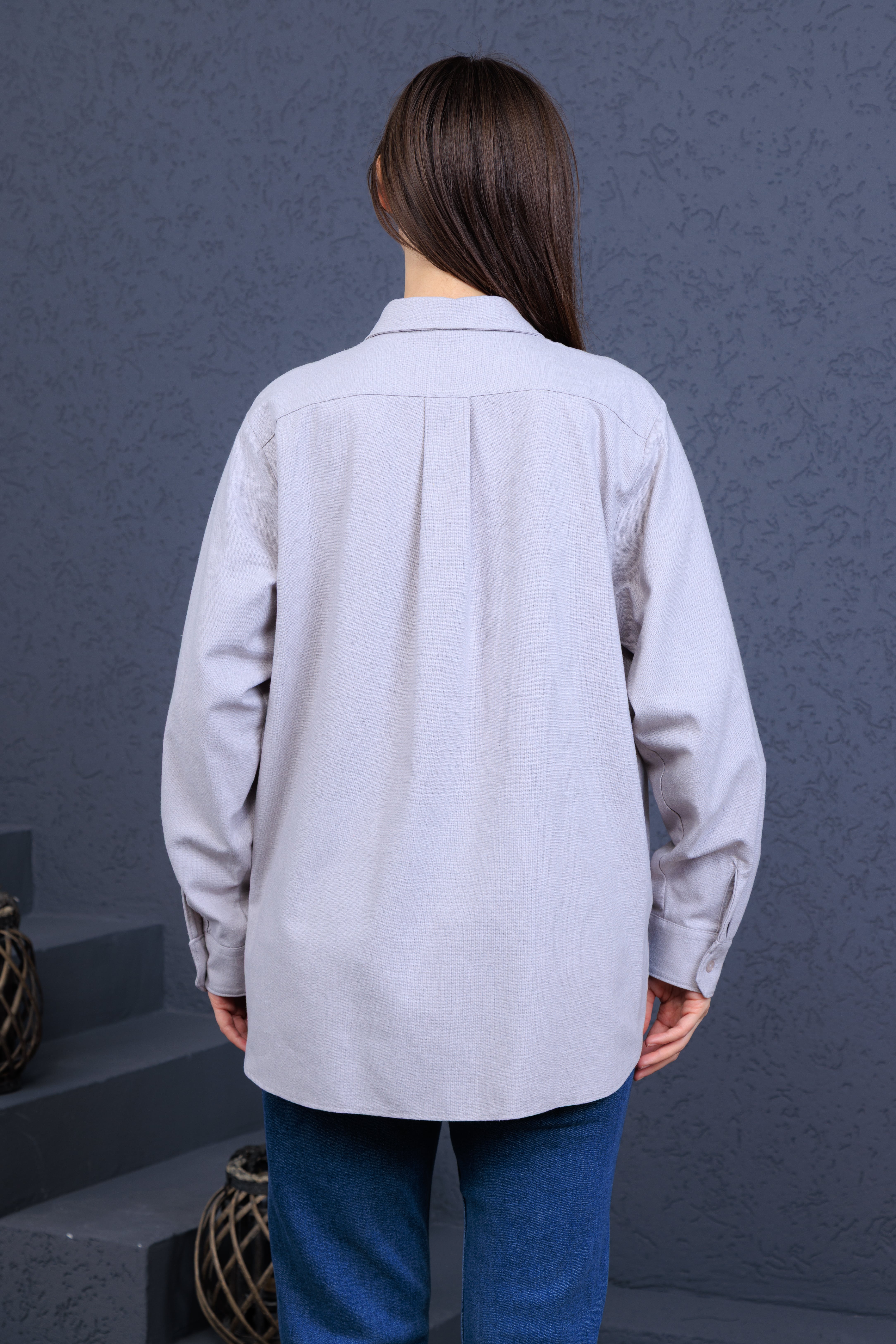 Elony Kadın Günlük Keten Gömlek – Doğal ve Rahat Günlük Şıklık