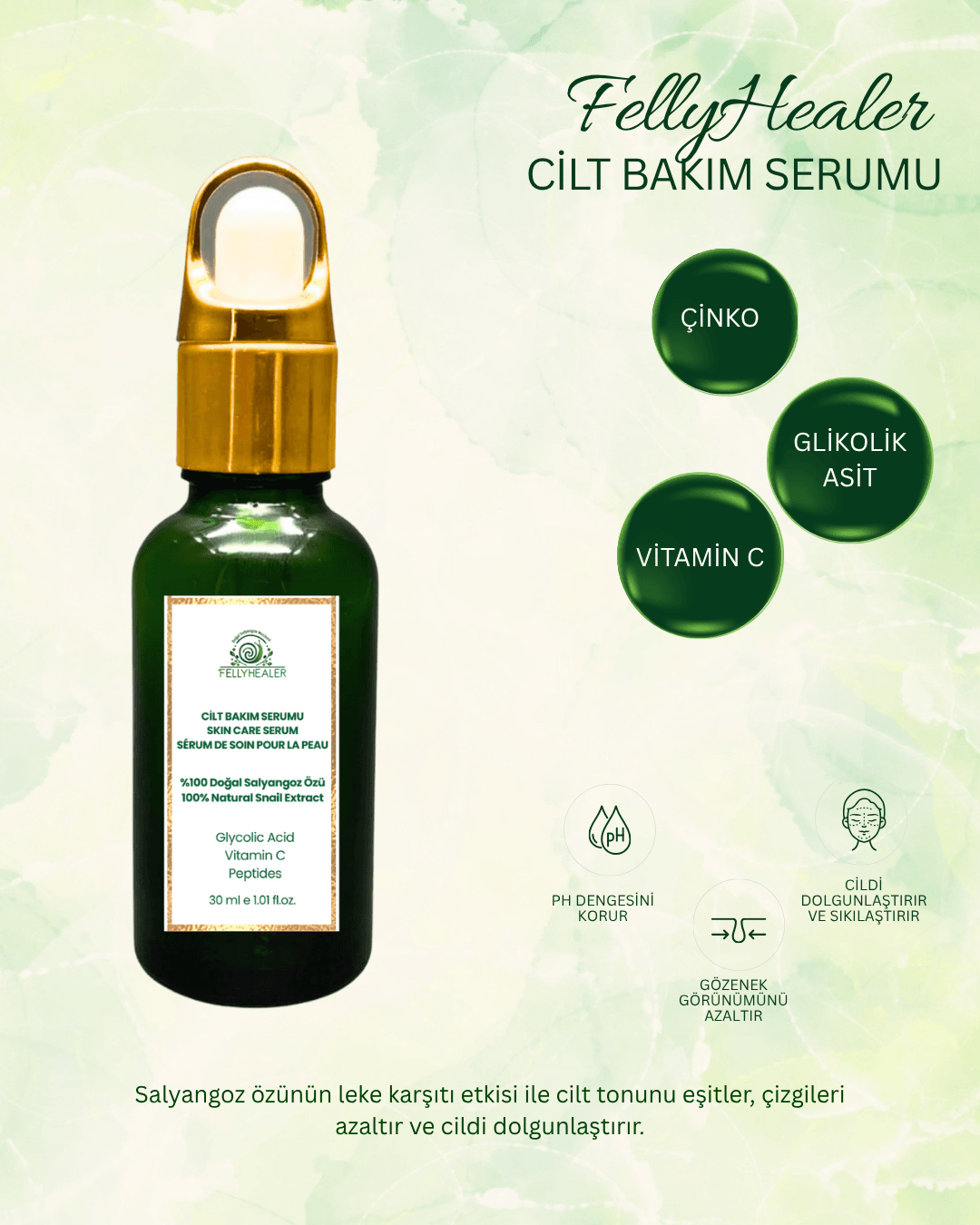 FELLYHEALER CİLT BAKIM SERUMU
