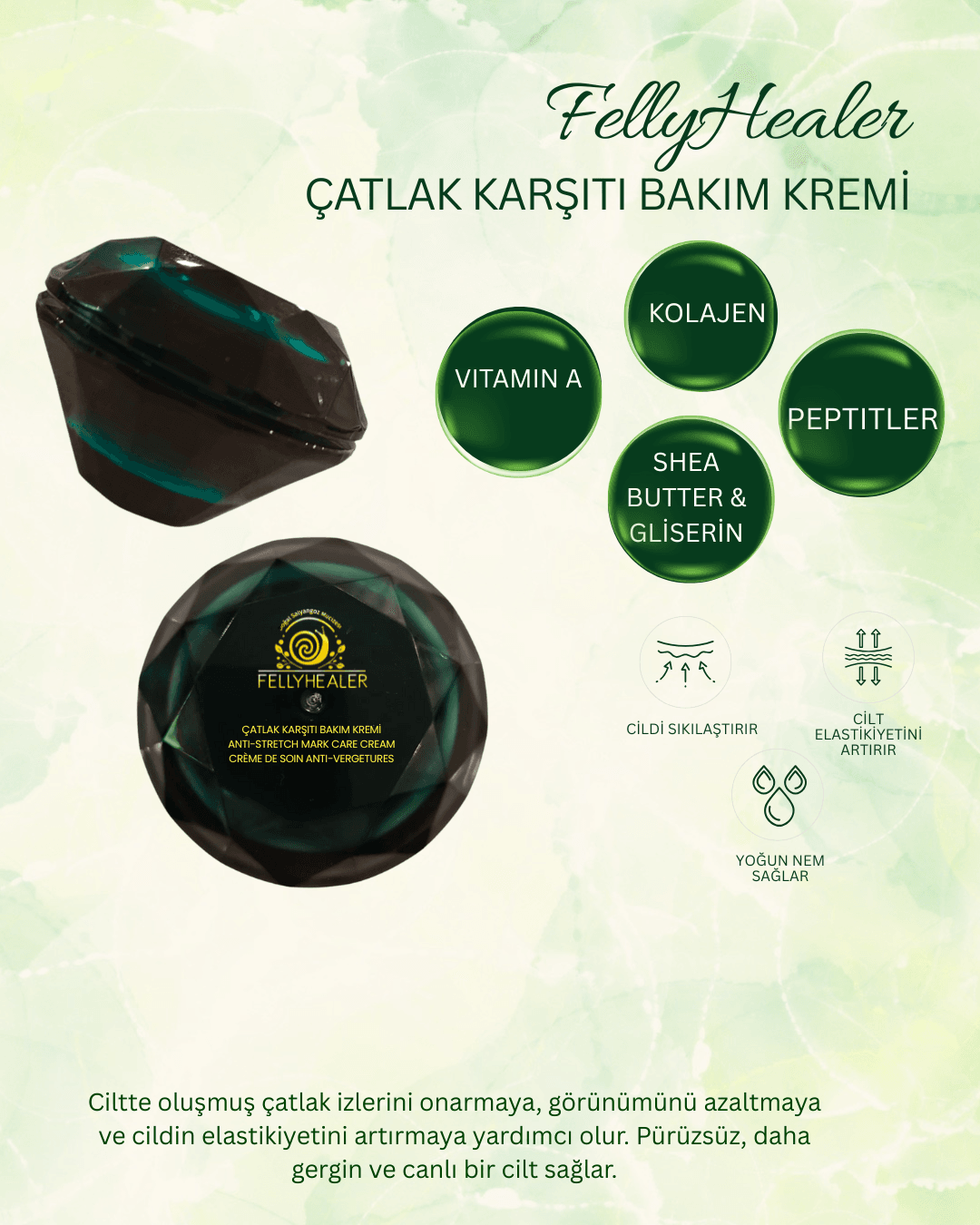 FELLYHEALER ÇATLAK BAKIM KREMİ