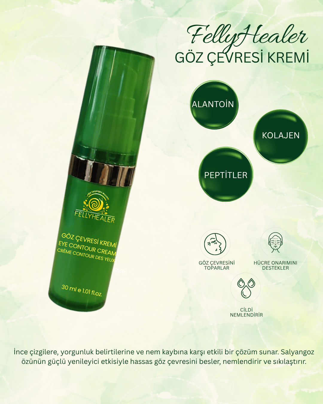 FELLYHEALER GÖZ ÇEVRESİ KREMİ
