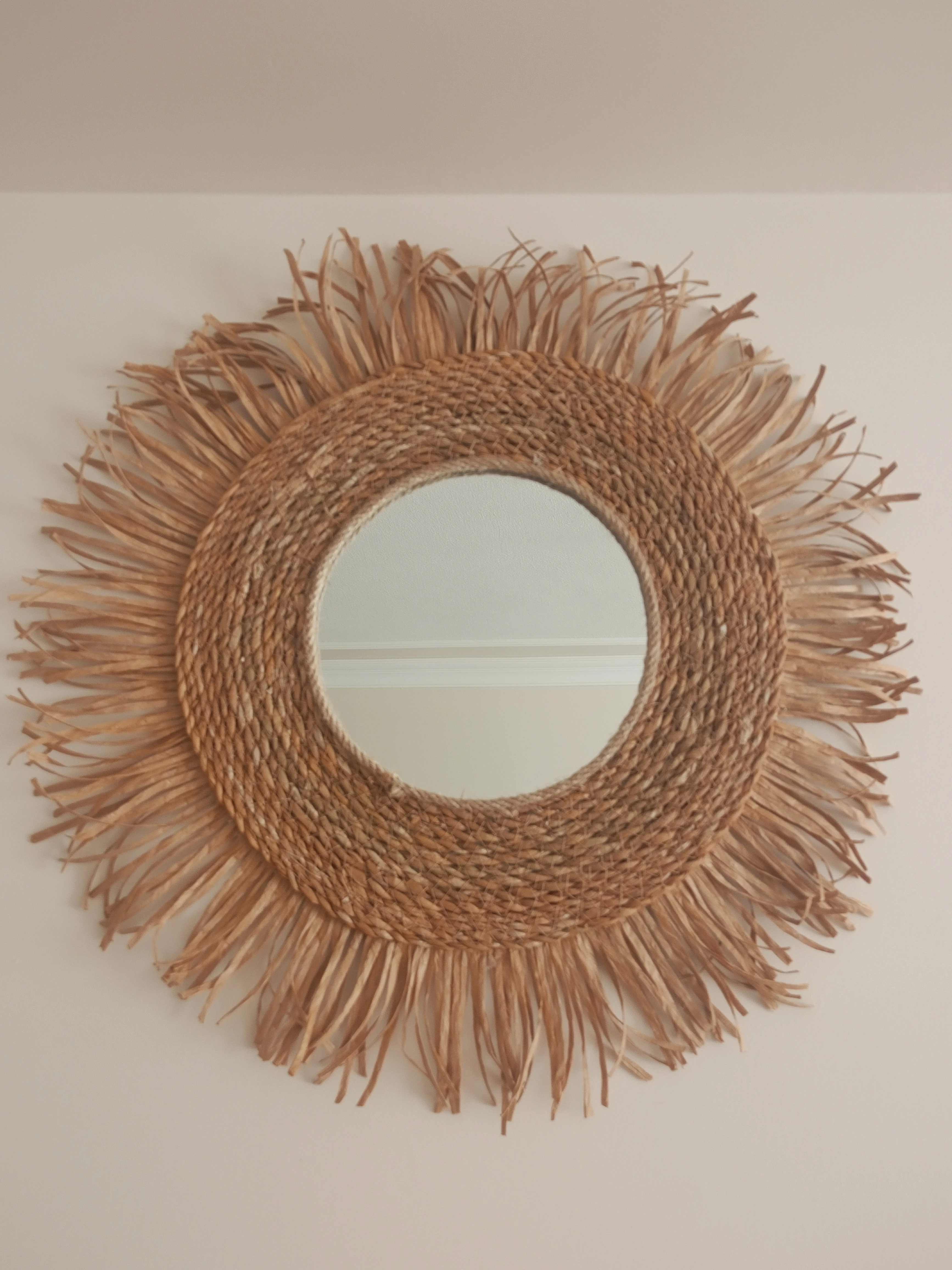 Bohem Ayna Doğal Rafya